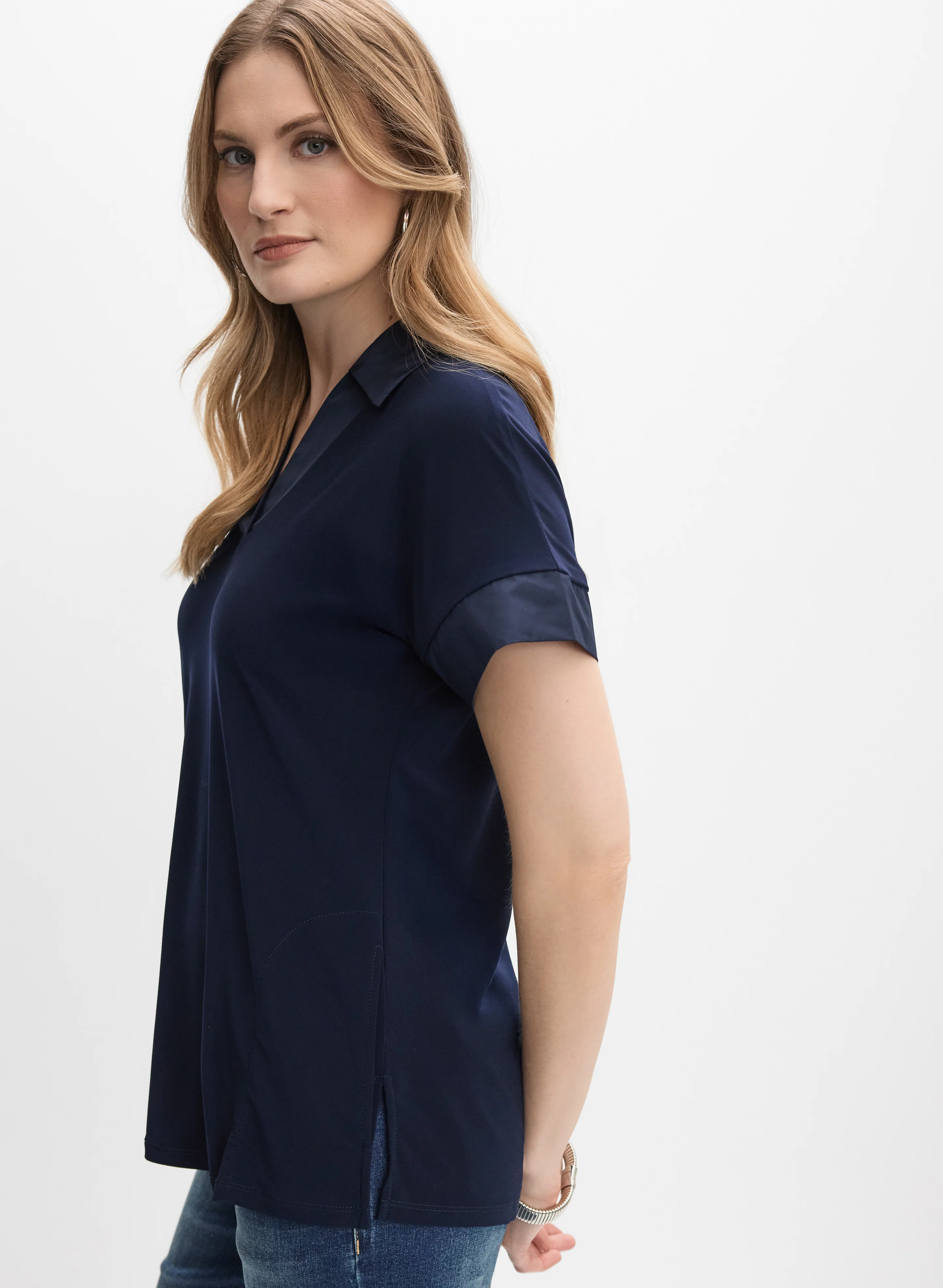 Joseph Ribkoff - Shirt Collar Top - Image 5