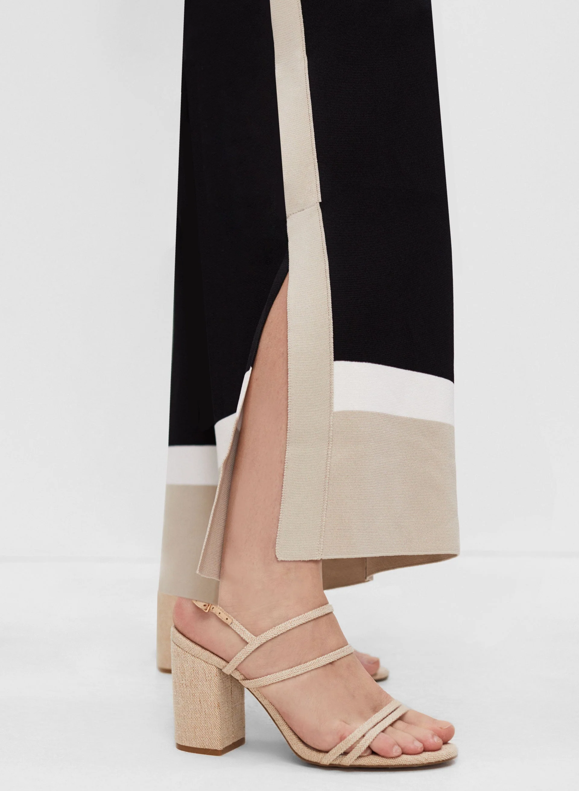 Joseph Ribkoff - Slit Detail Gaucho Pants - Image 4