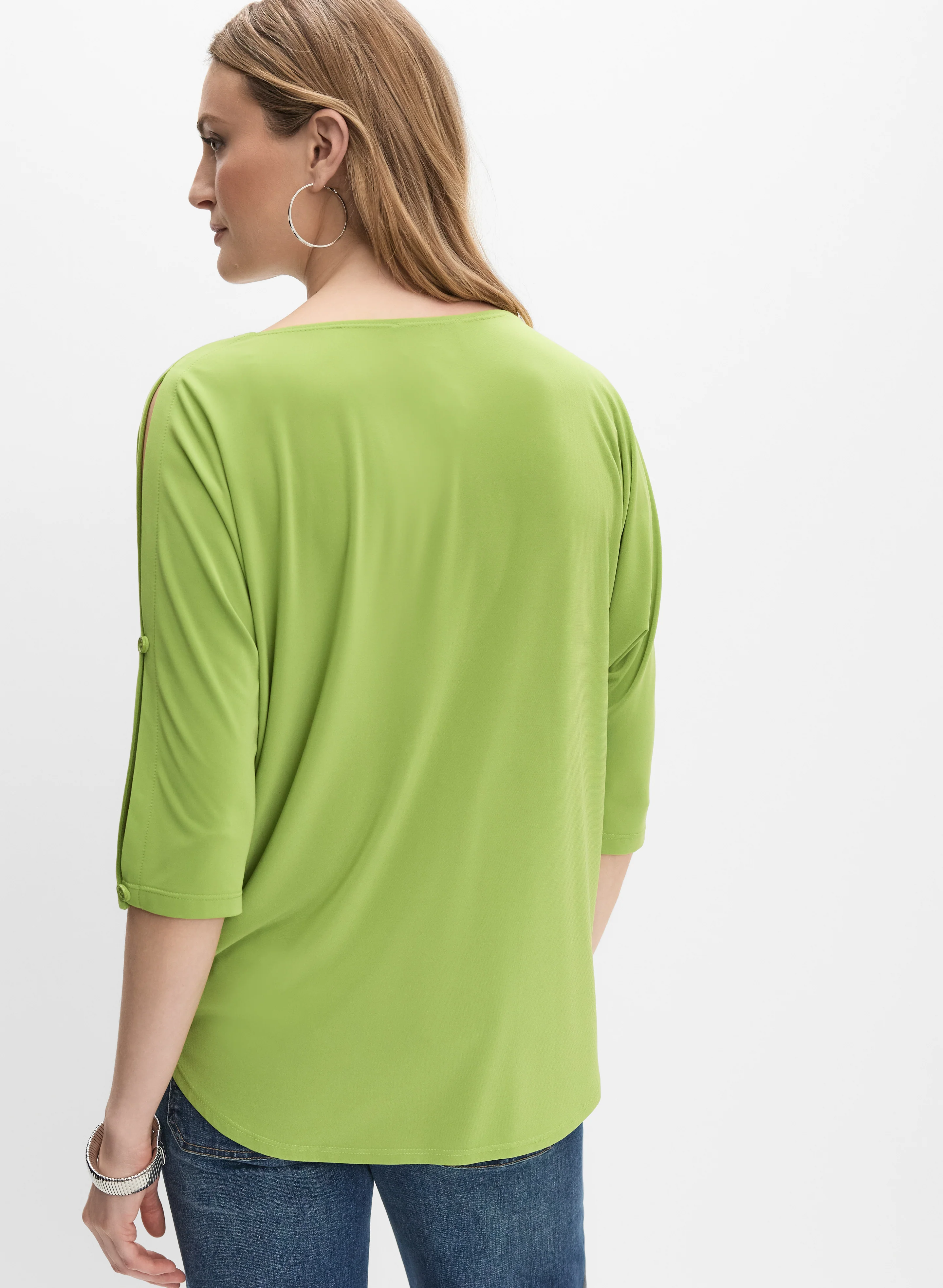Joseph Ribkoff - Split Sleeve Top - Image 4