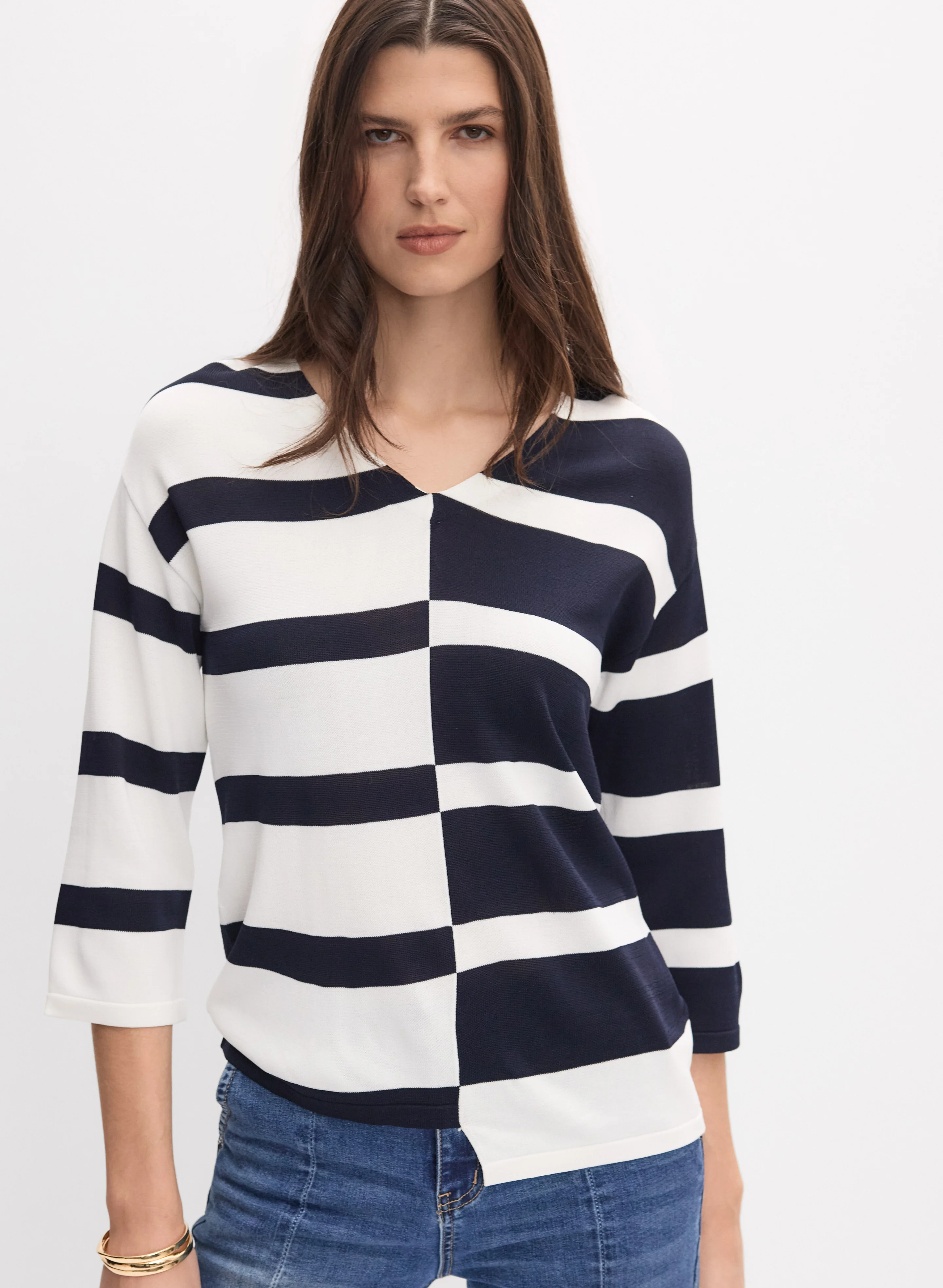 Joseph Ribkoff - Stripe Knit Sweater
