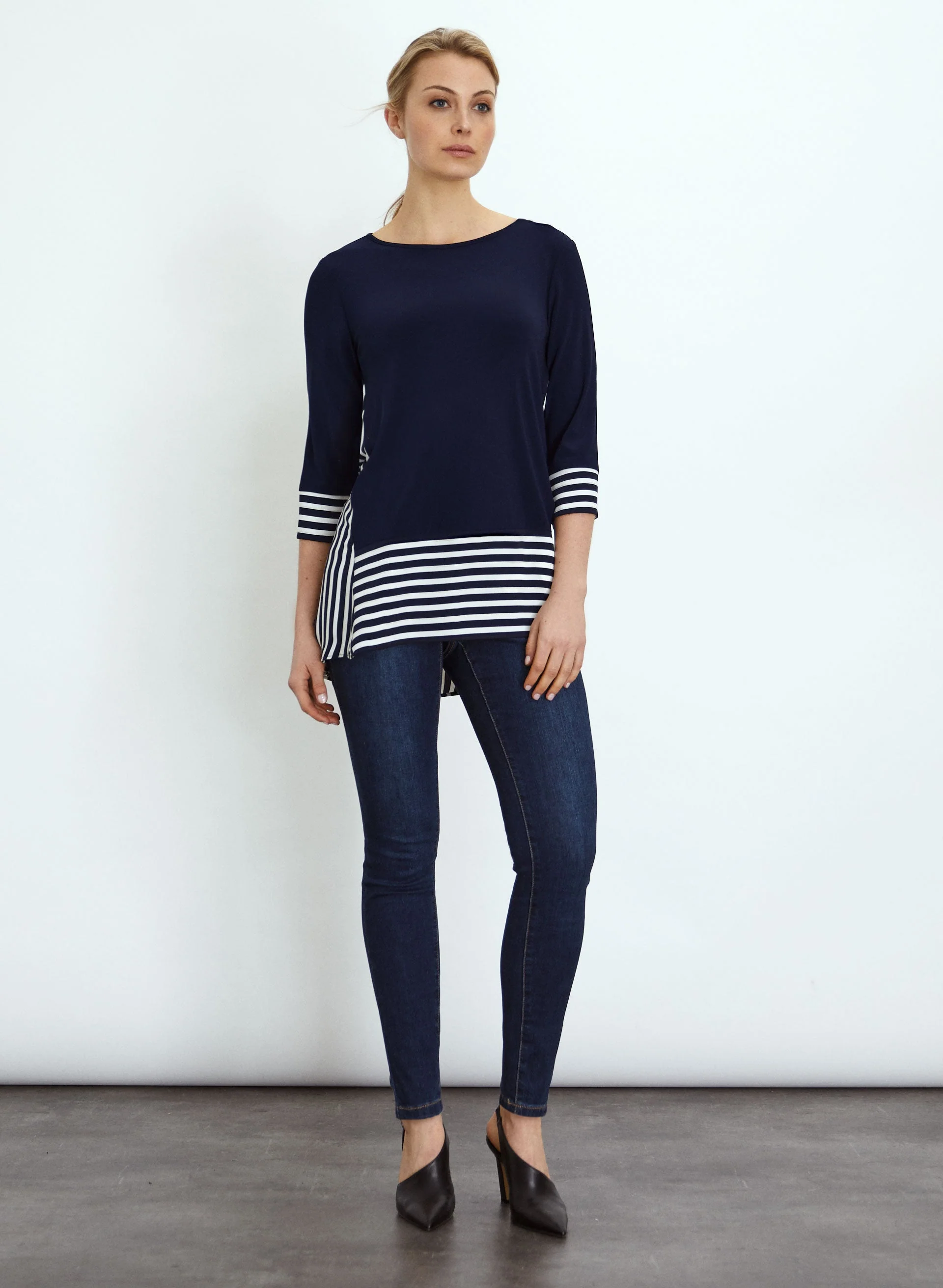 Joseph Ribkoff - Striped Tunic - Image 3