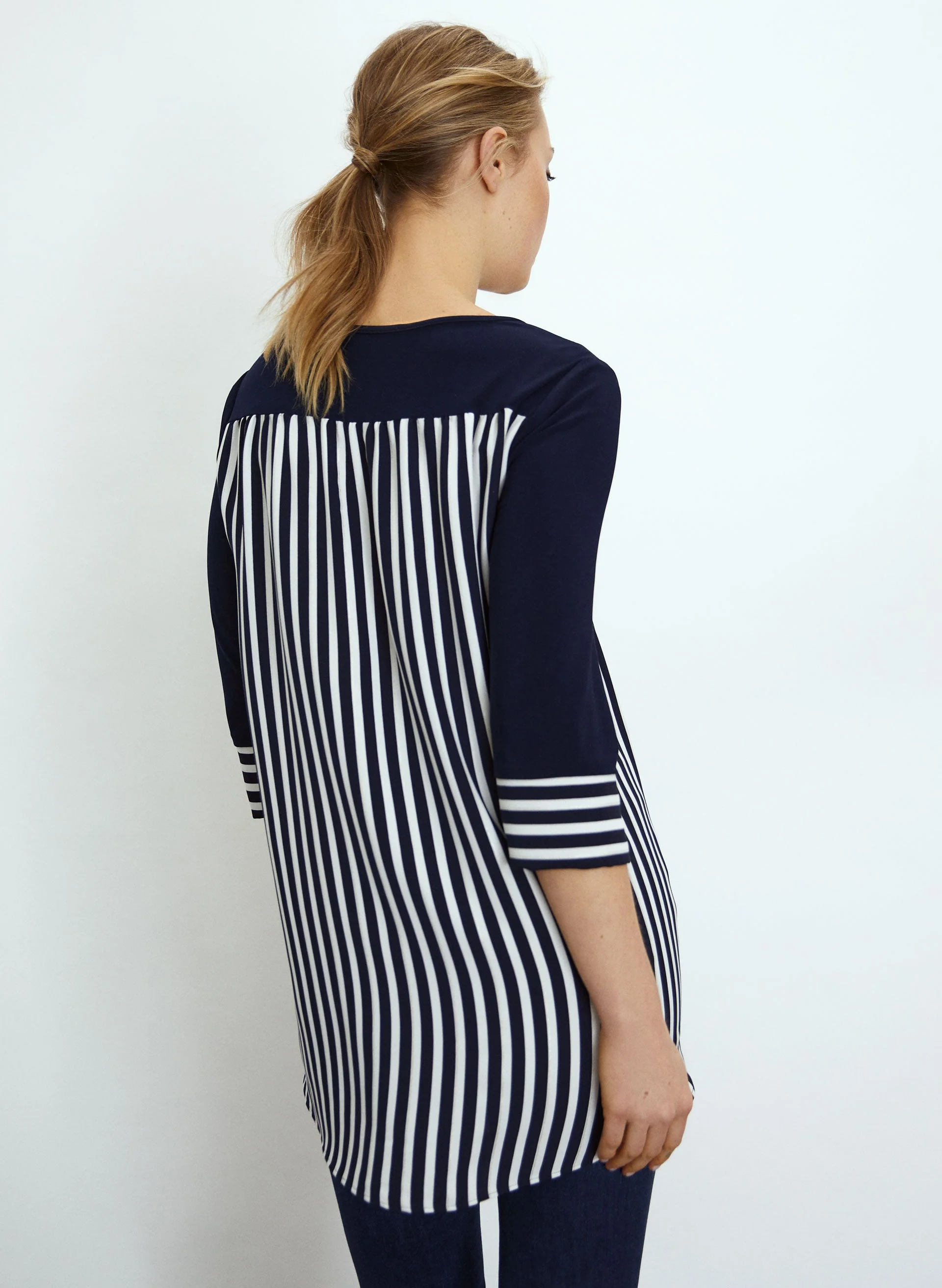 Joseph Ribkoff - Striped Tunic - Image 4