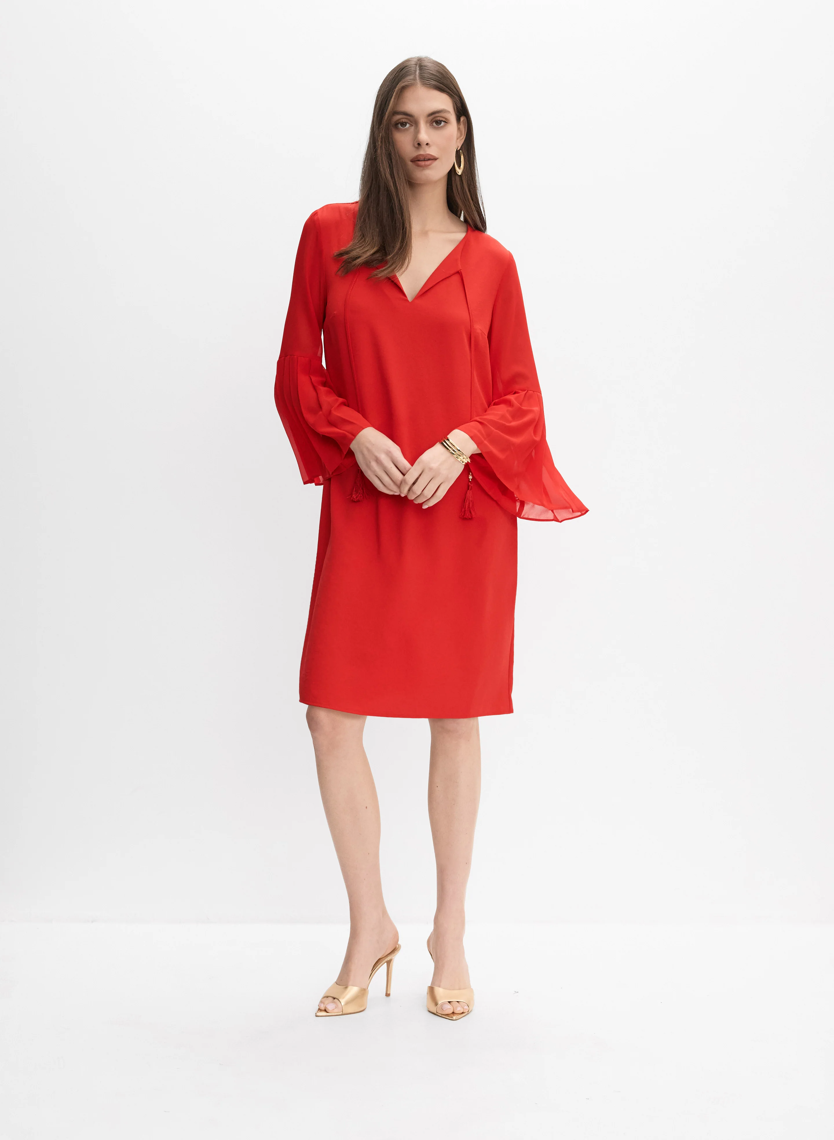 Joseph Ribkoff - Tassel Drawstring Dress