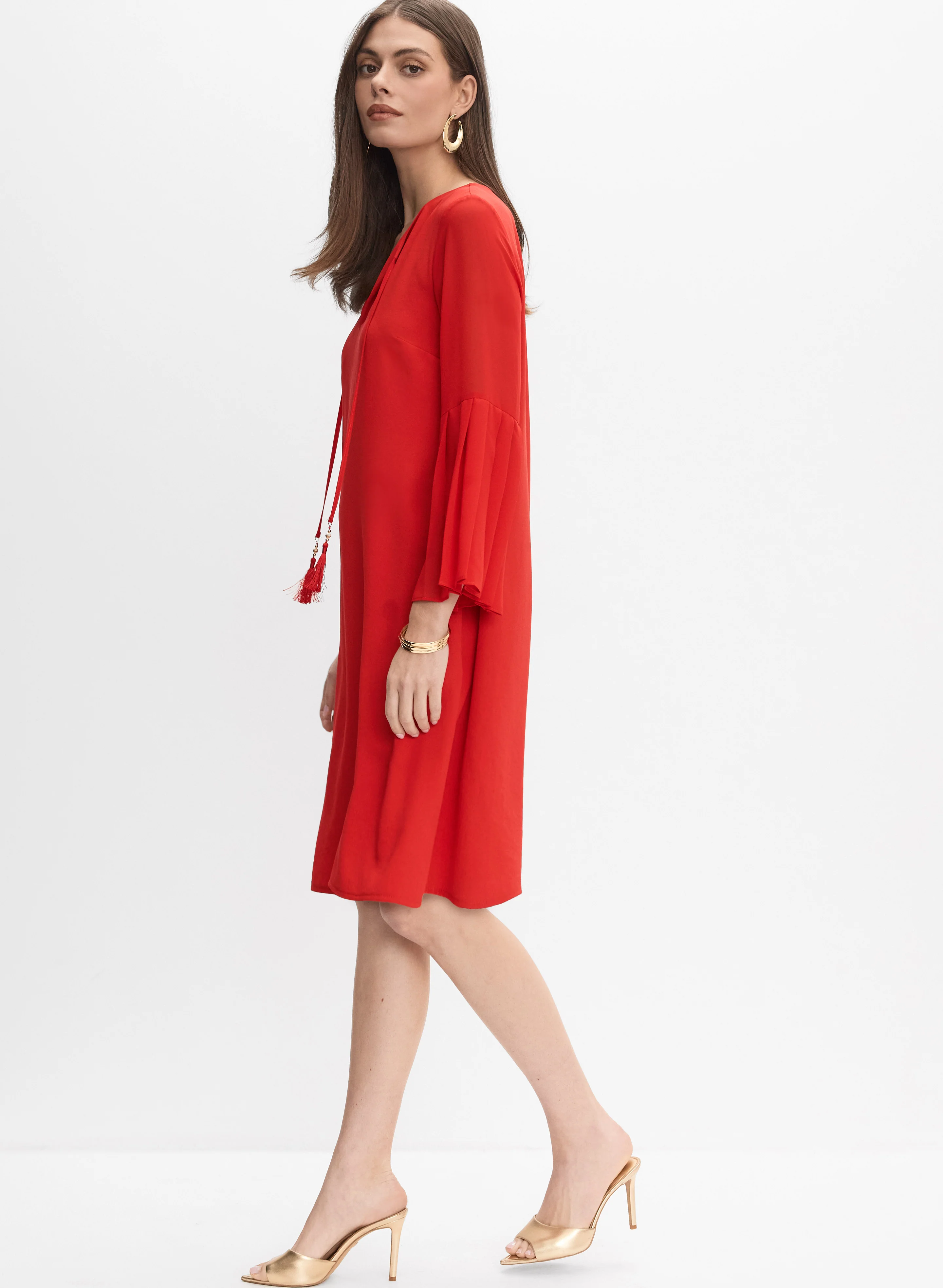 Joseph Ribkoff - Tassel Drawstring Dress - Image 3