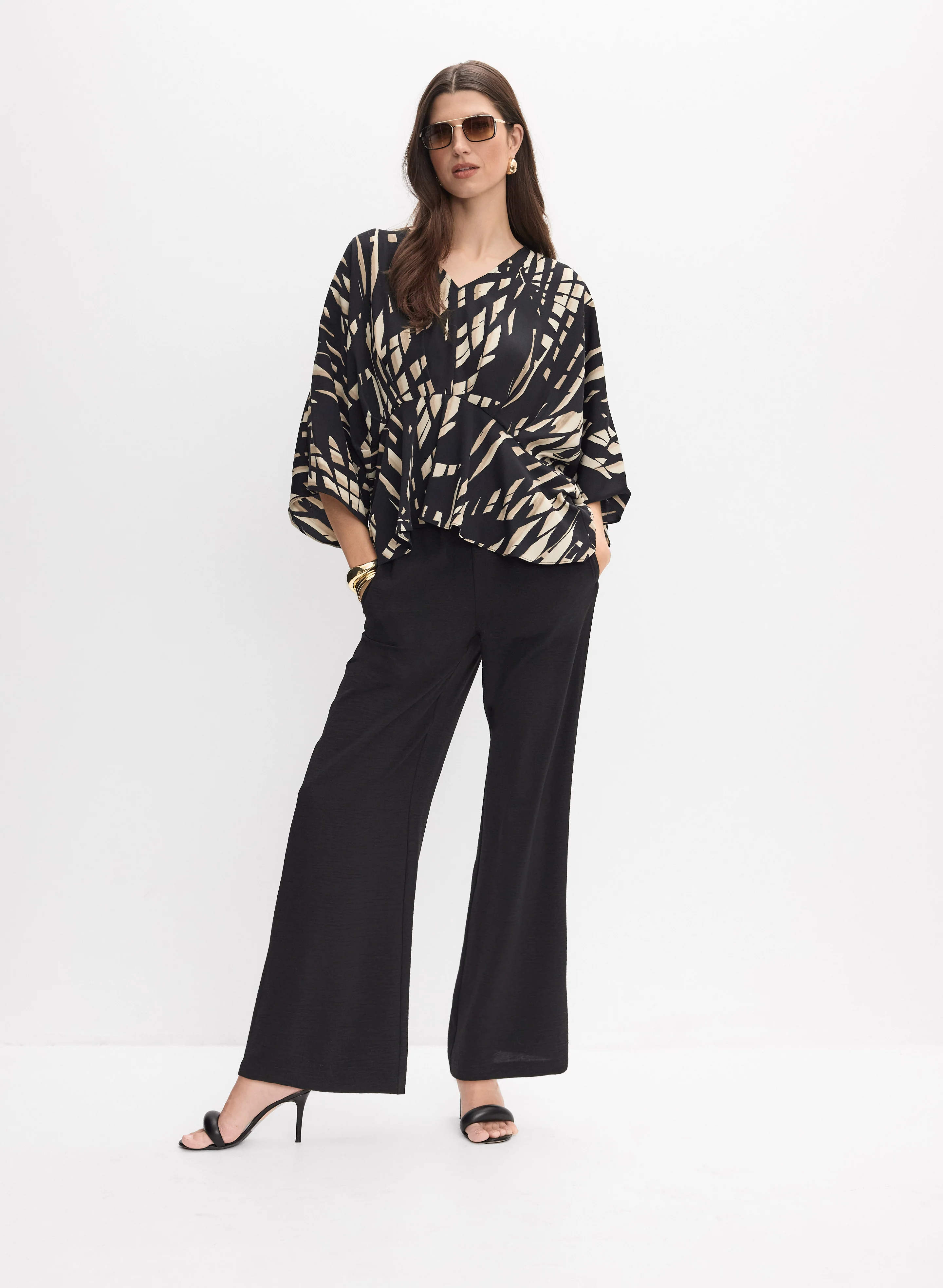 Joseph Ribkoff - Tropical Print Blouse - Image 3
