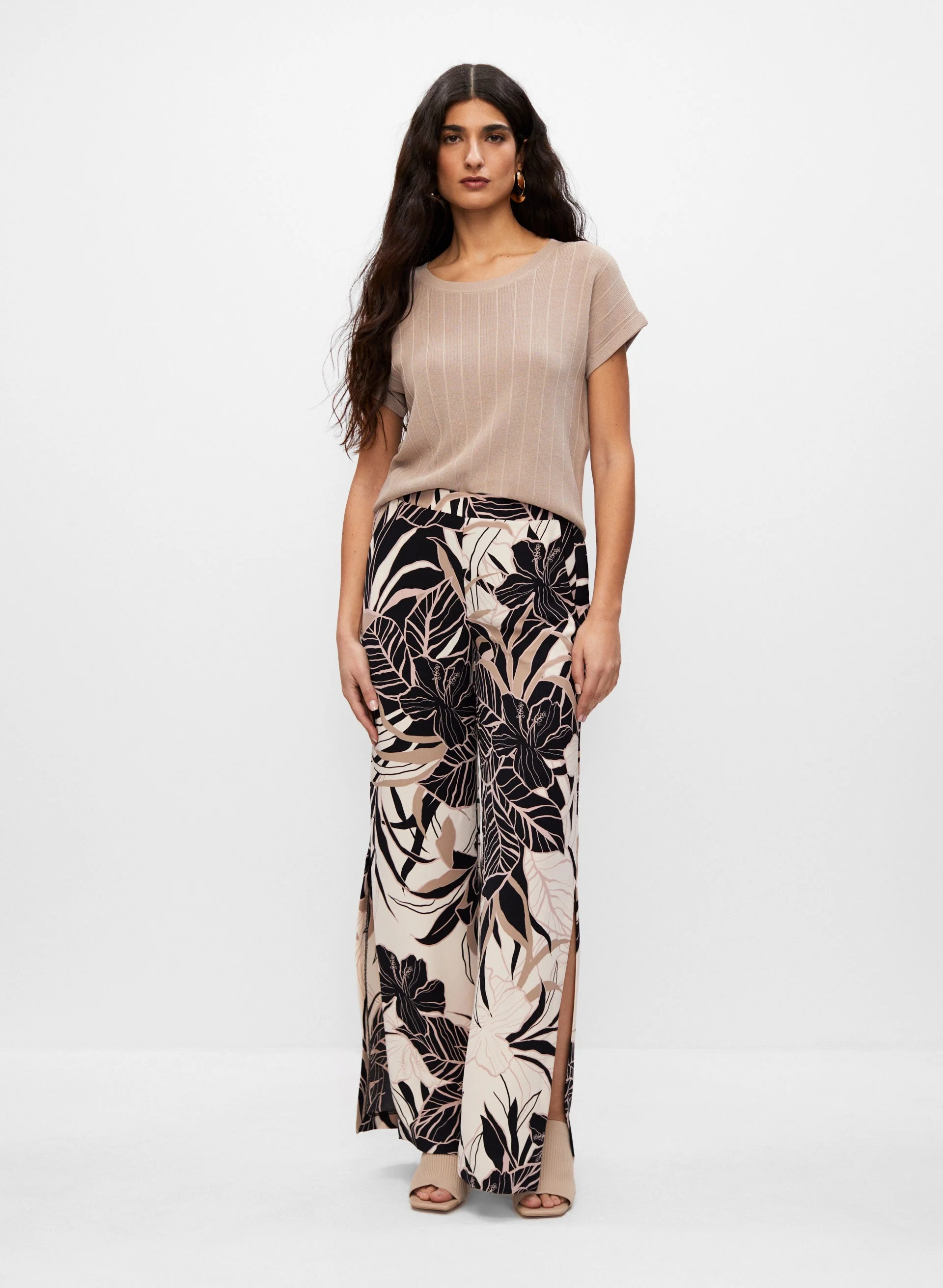 Joseph Ribkoff - Tropical Print Pull-On Pants - Image 3