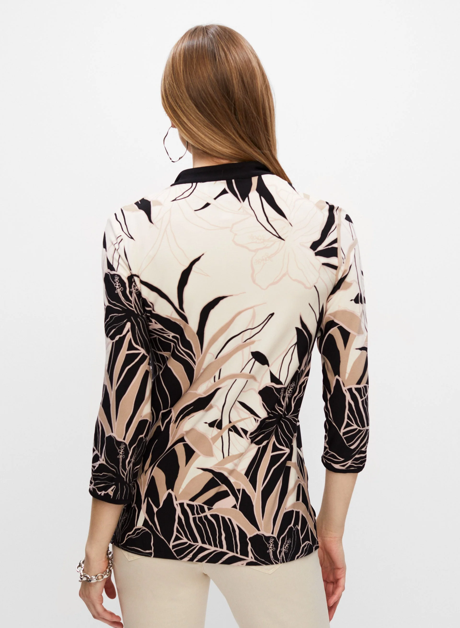 Joseph Ribkoff - Tropical Print Top - Image 2
