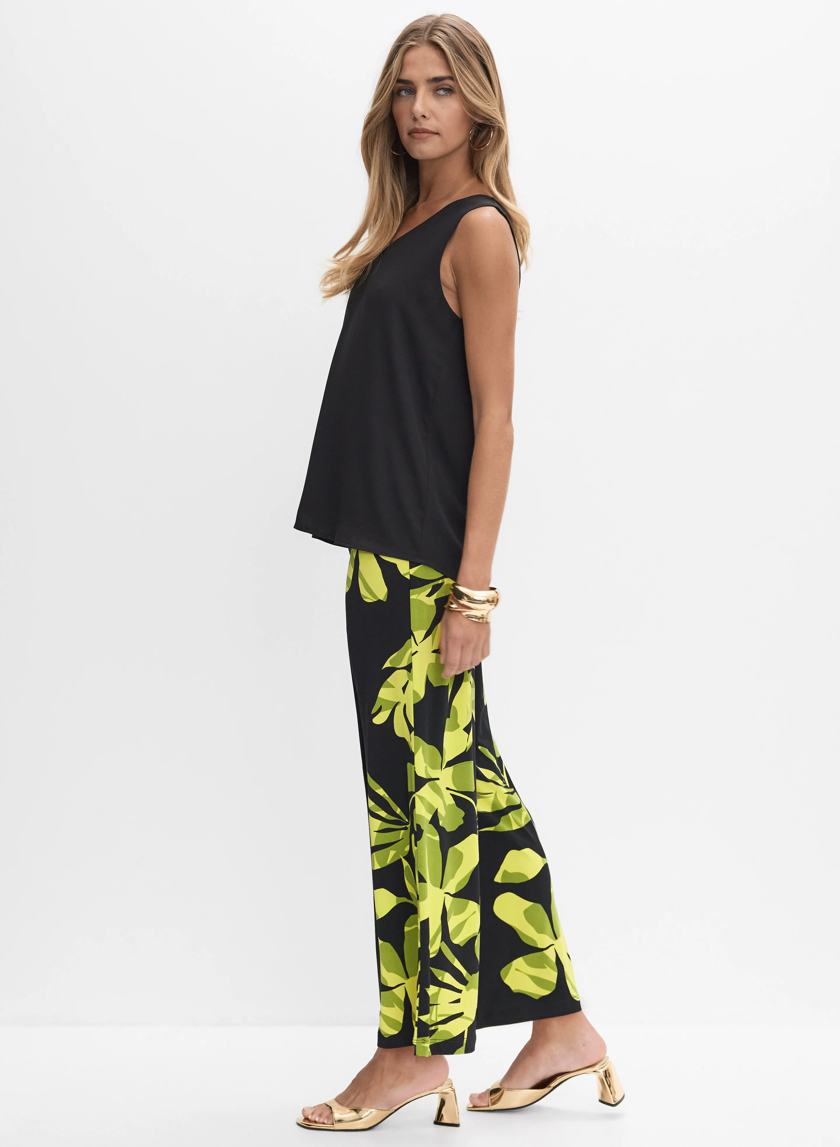 Joseph Ribkoff - Tropical Wide-Leg Pants - Image 5