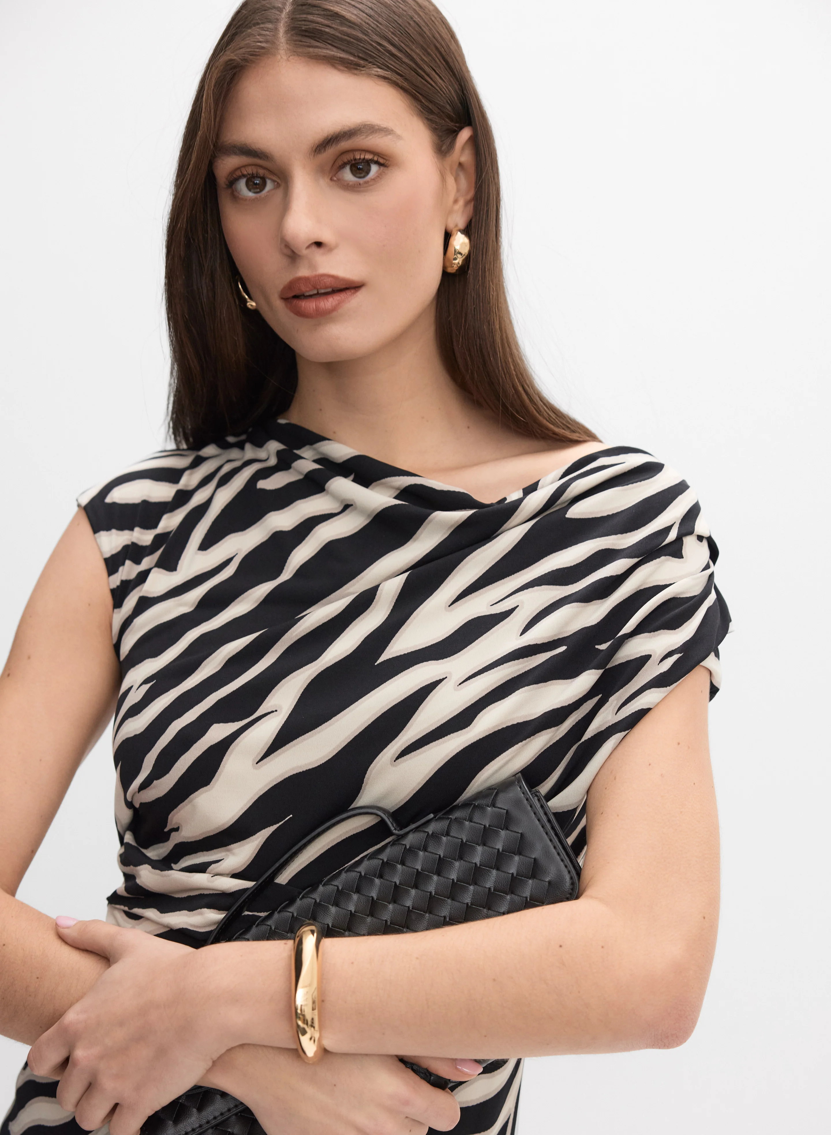 Joseph Ribkoff - Zebra Print Dress - Image 2