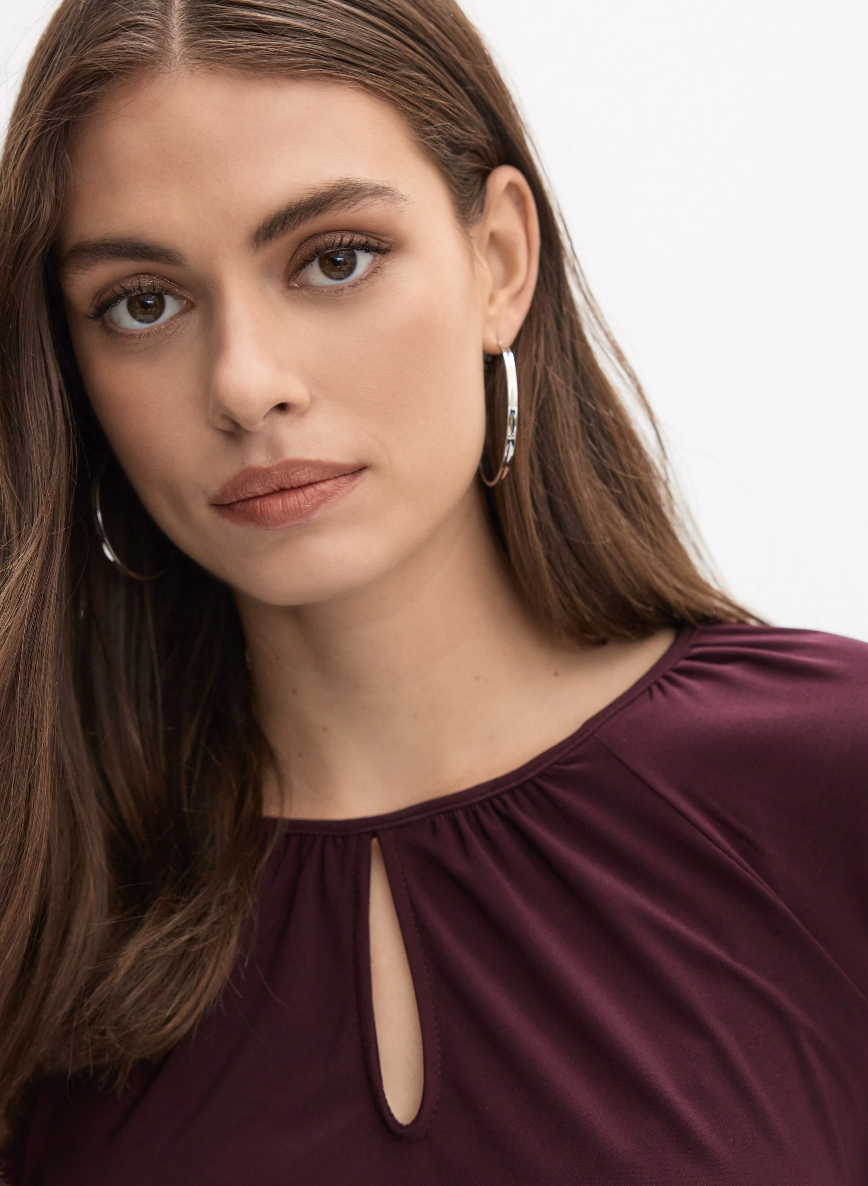 Keyhole Long Sleeve Top - Image 2