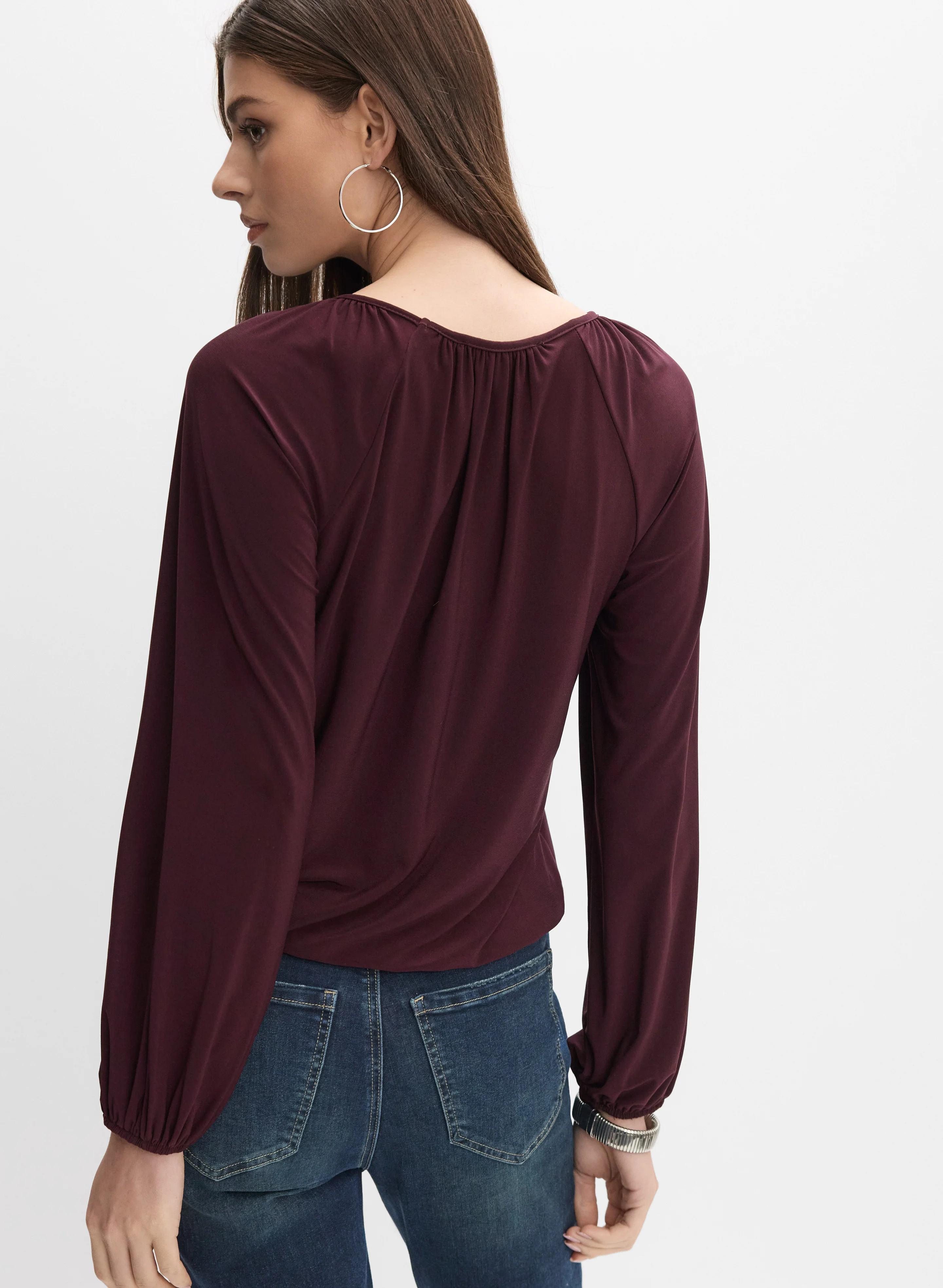 Keyhole Long Sleeve Top - Image 4