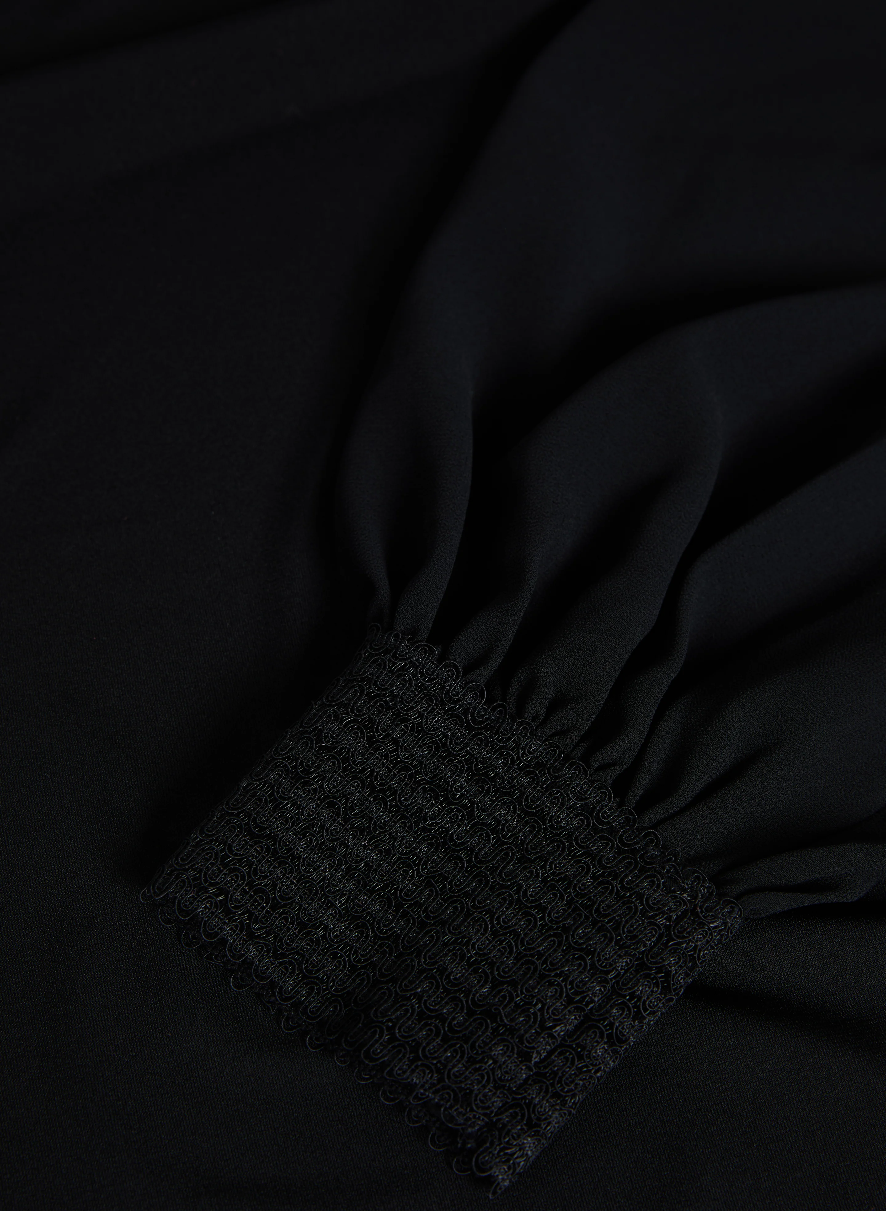 Lace Cuff Crew Neck Top - Image 7