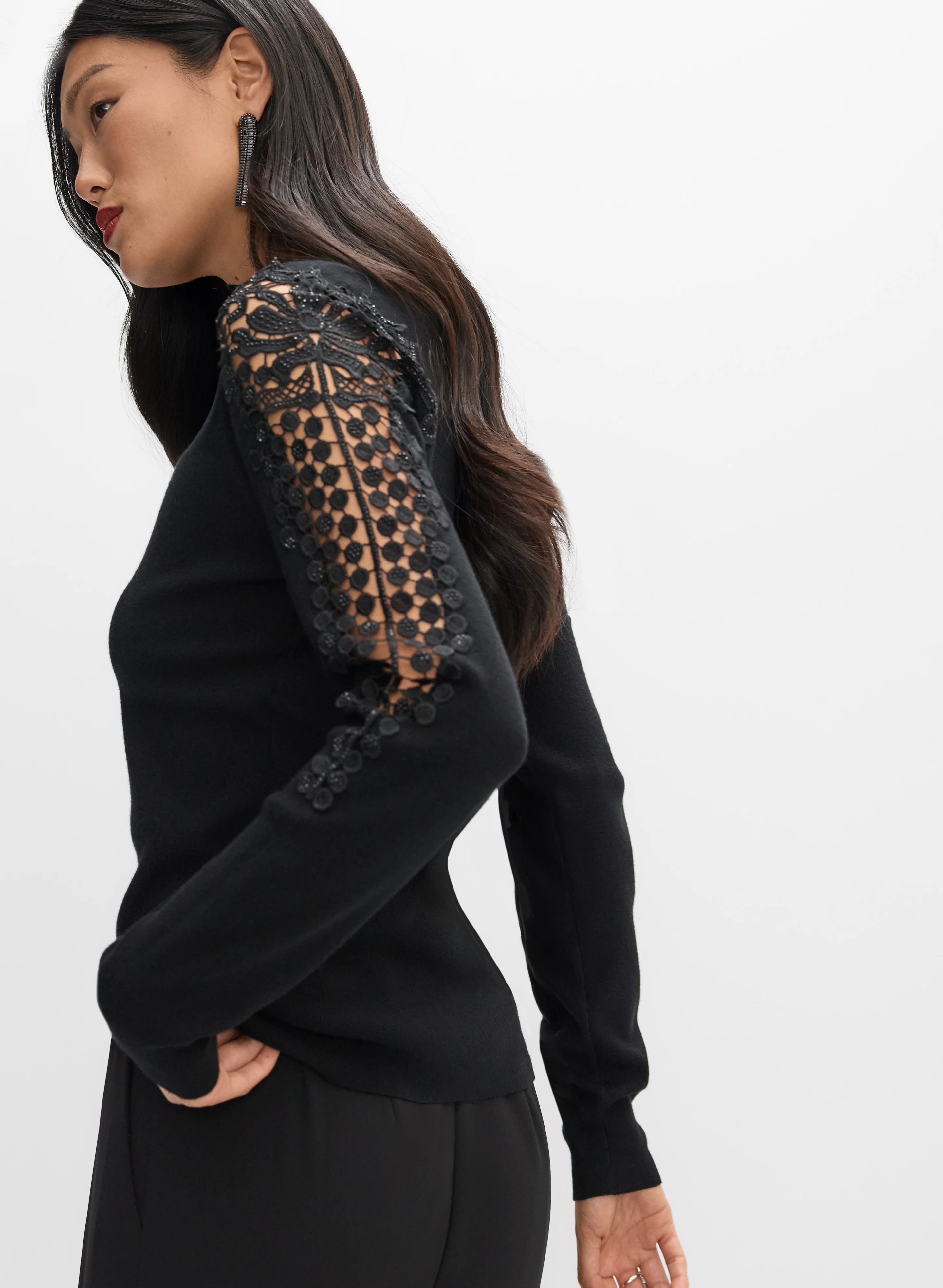 Lace Detail Pullover - Image 5
