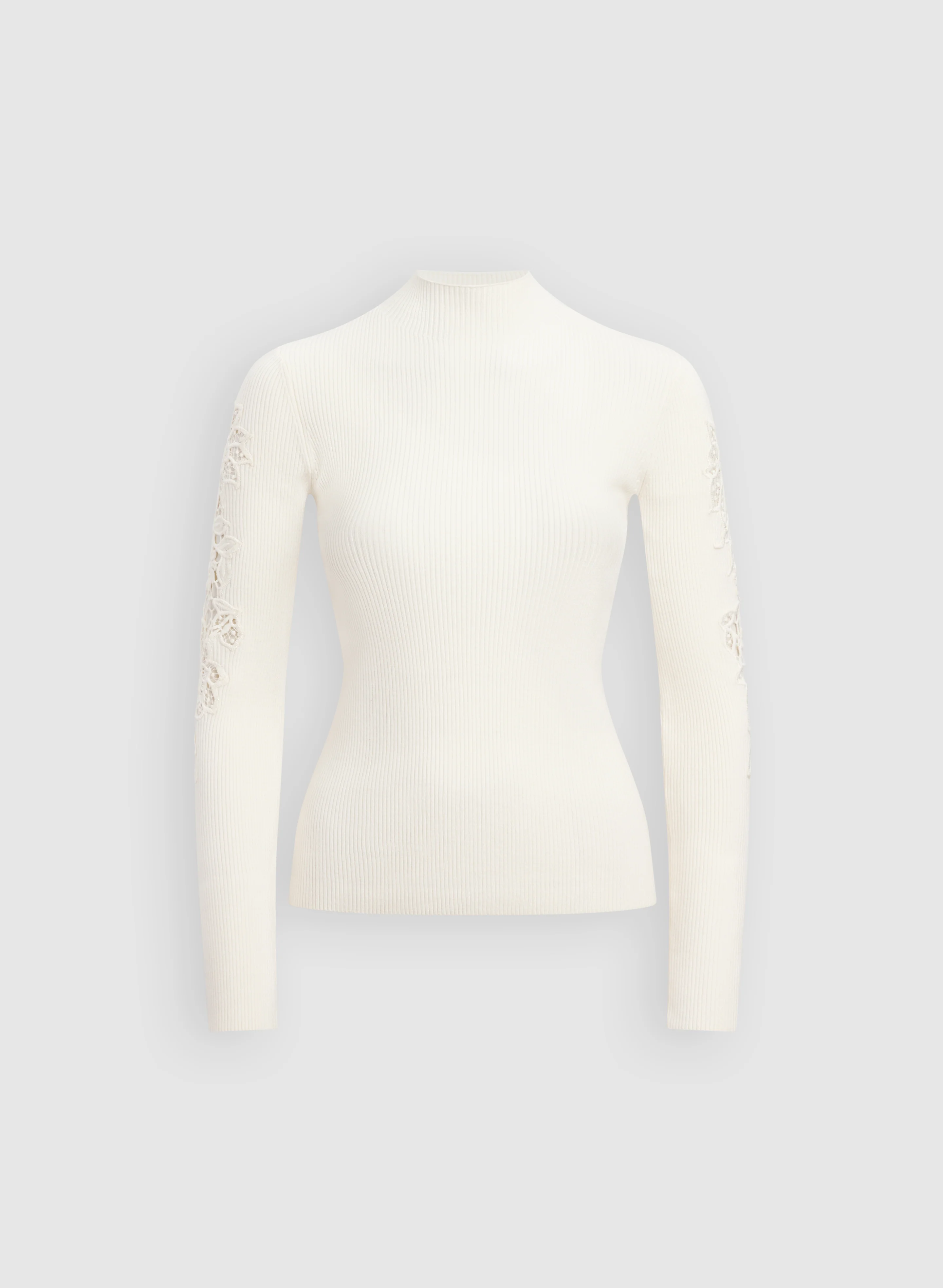 Lace Sleeve Sweater - Image 6