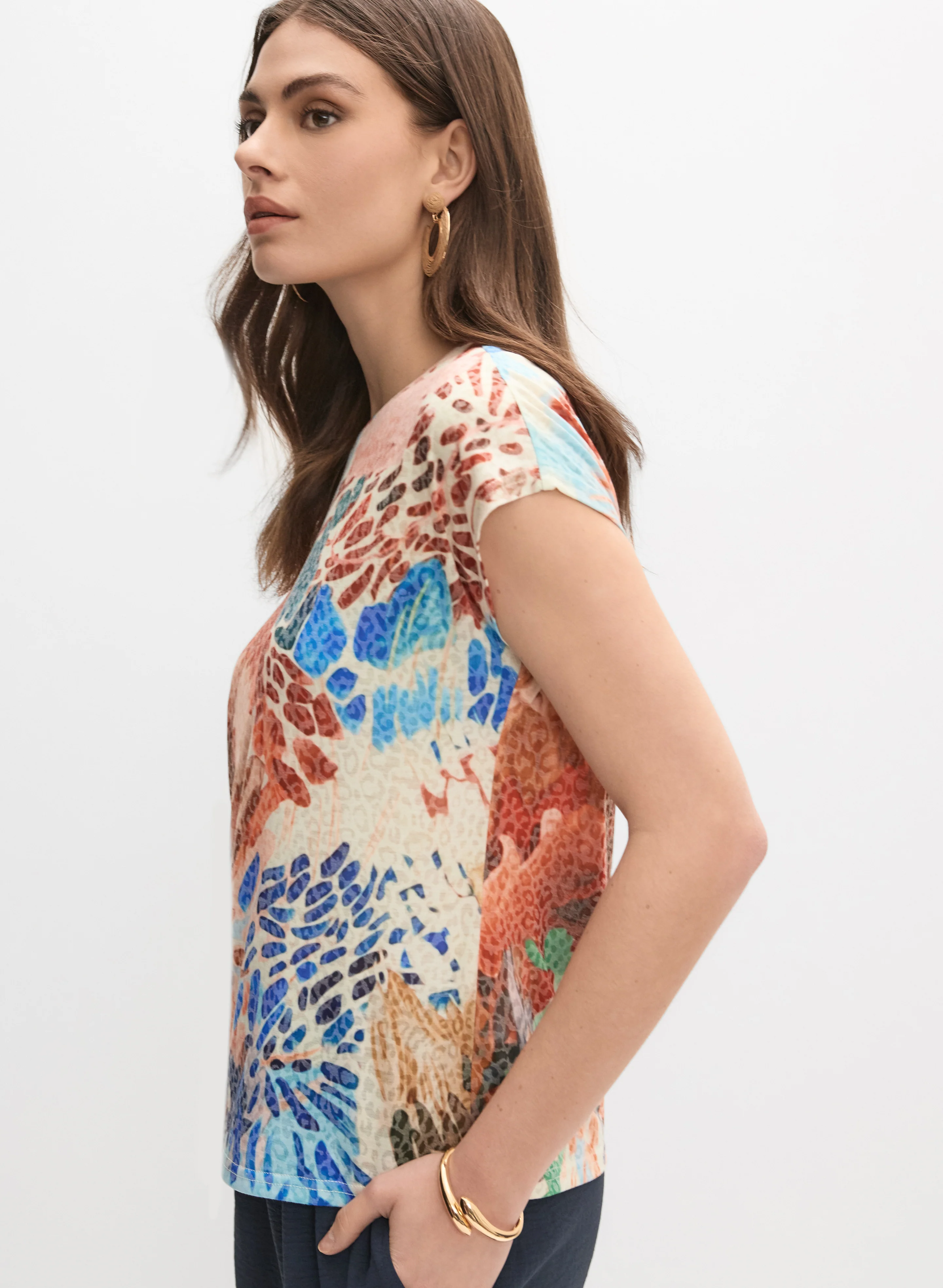 Leopard & Floral T-Shirt - Image 5