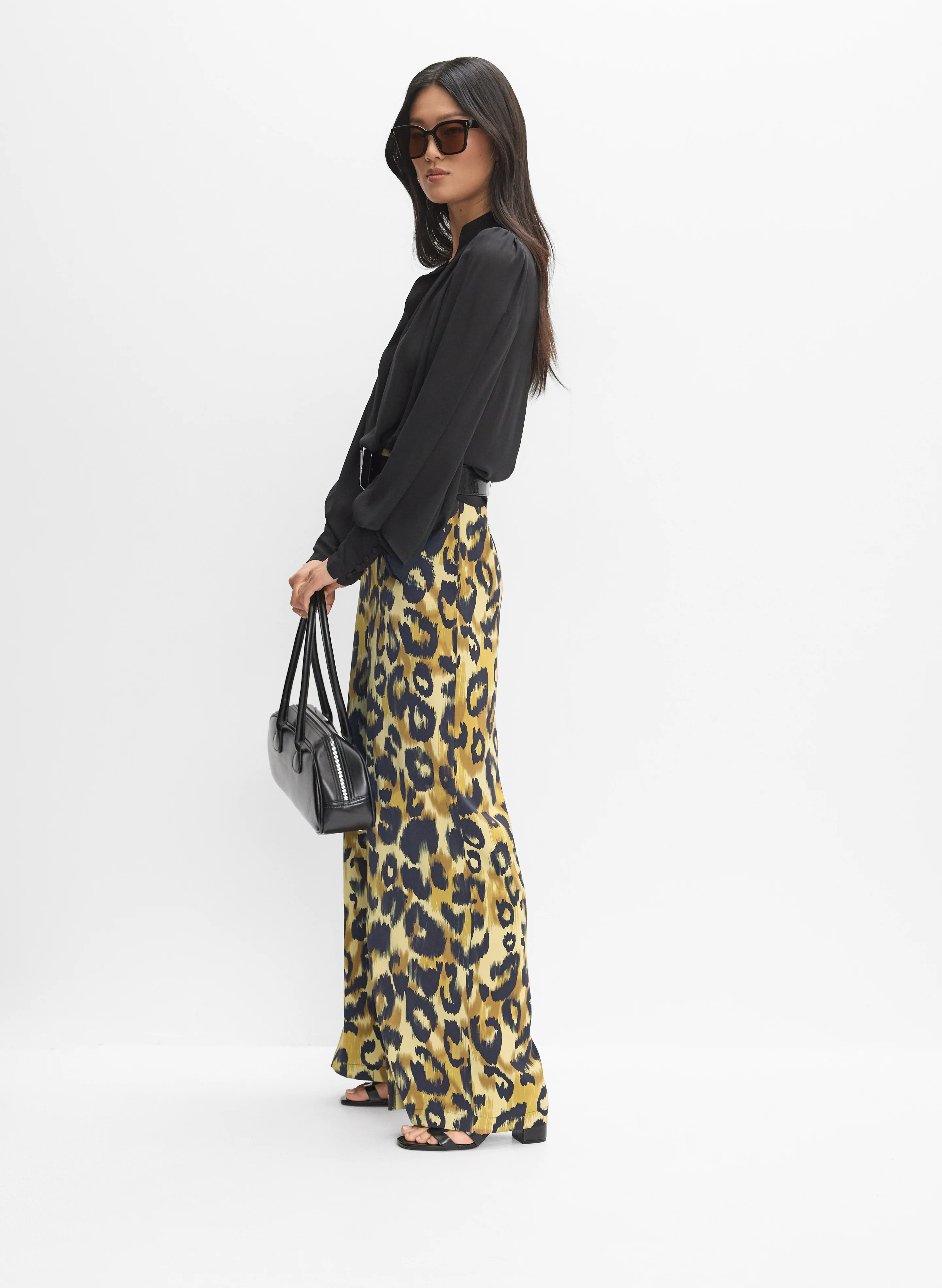 Leopard Print Wide-Leg Pants - Image 8