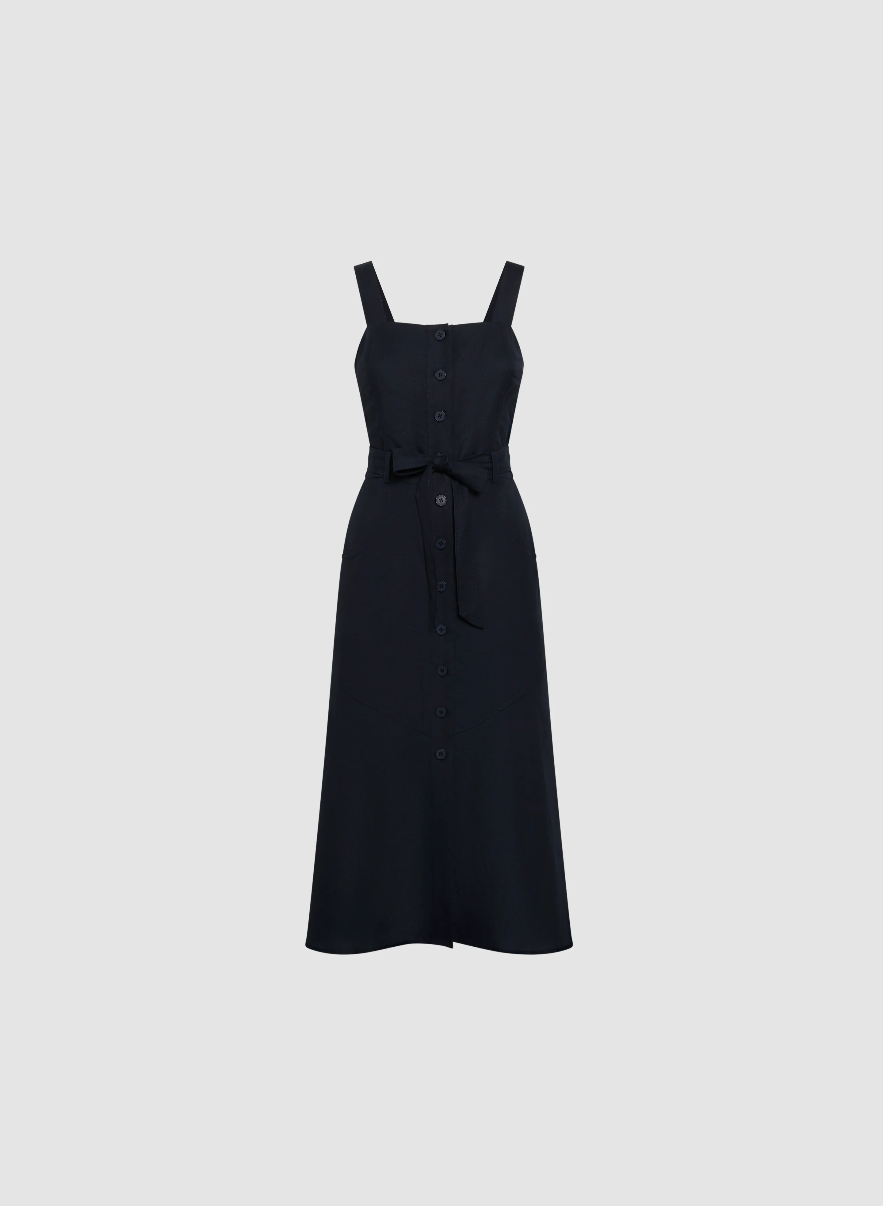 Linen-Blend Button-Down Dress - Image 5