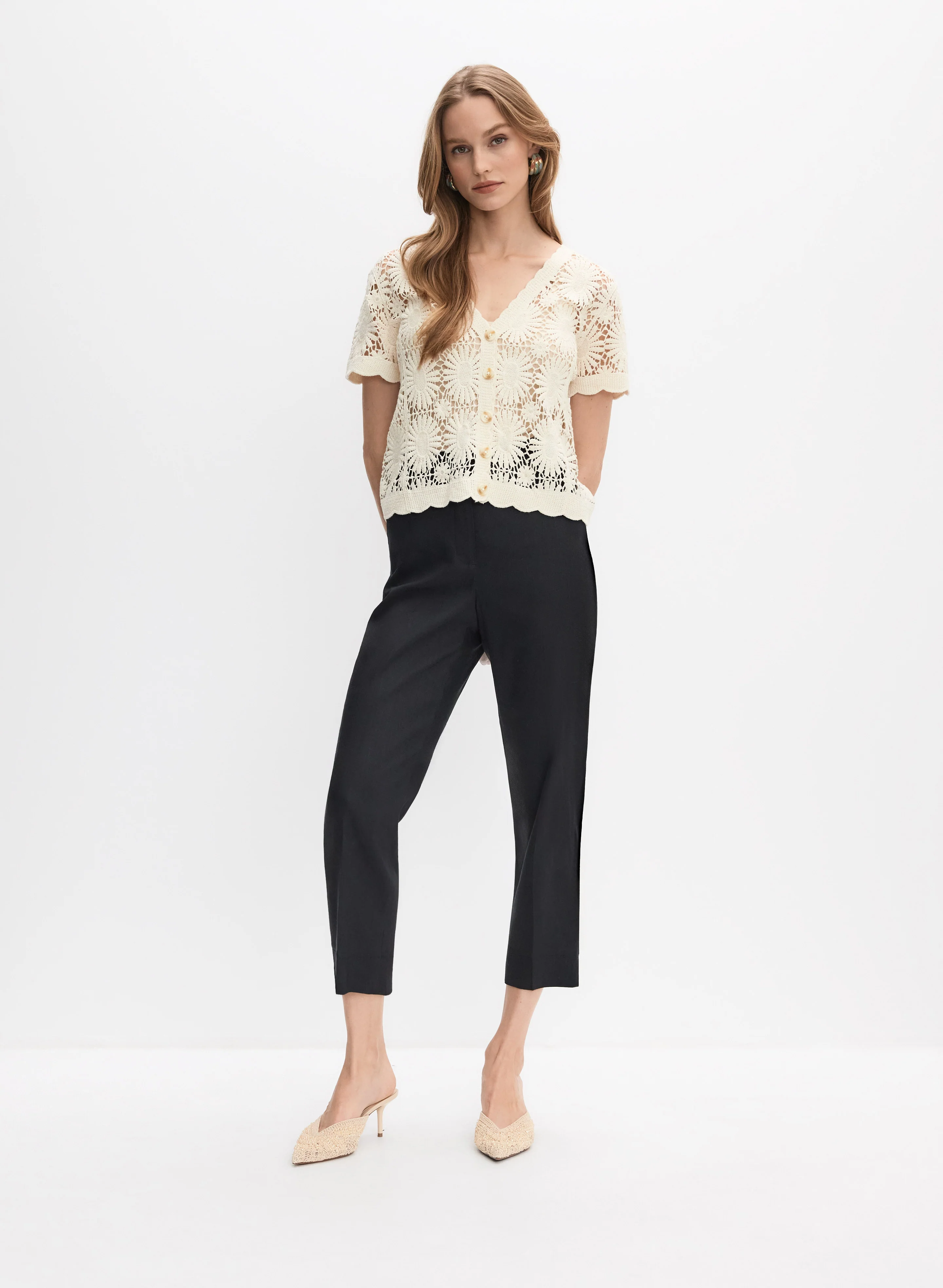 Linen-Blend Capris - Image 4