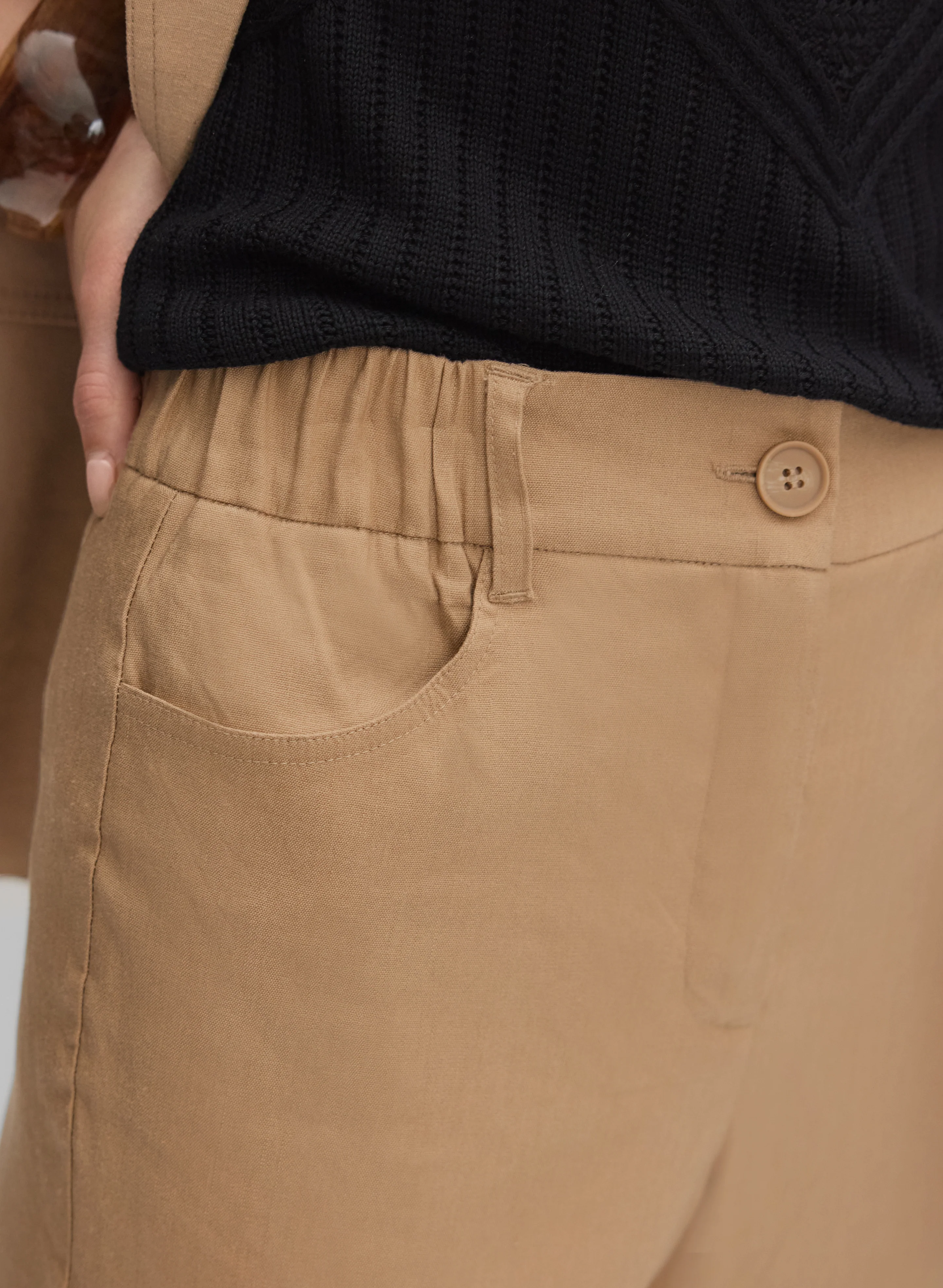 Linen-Blend Capris - Image 4