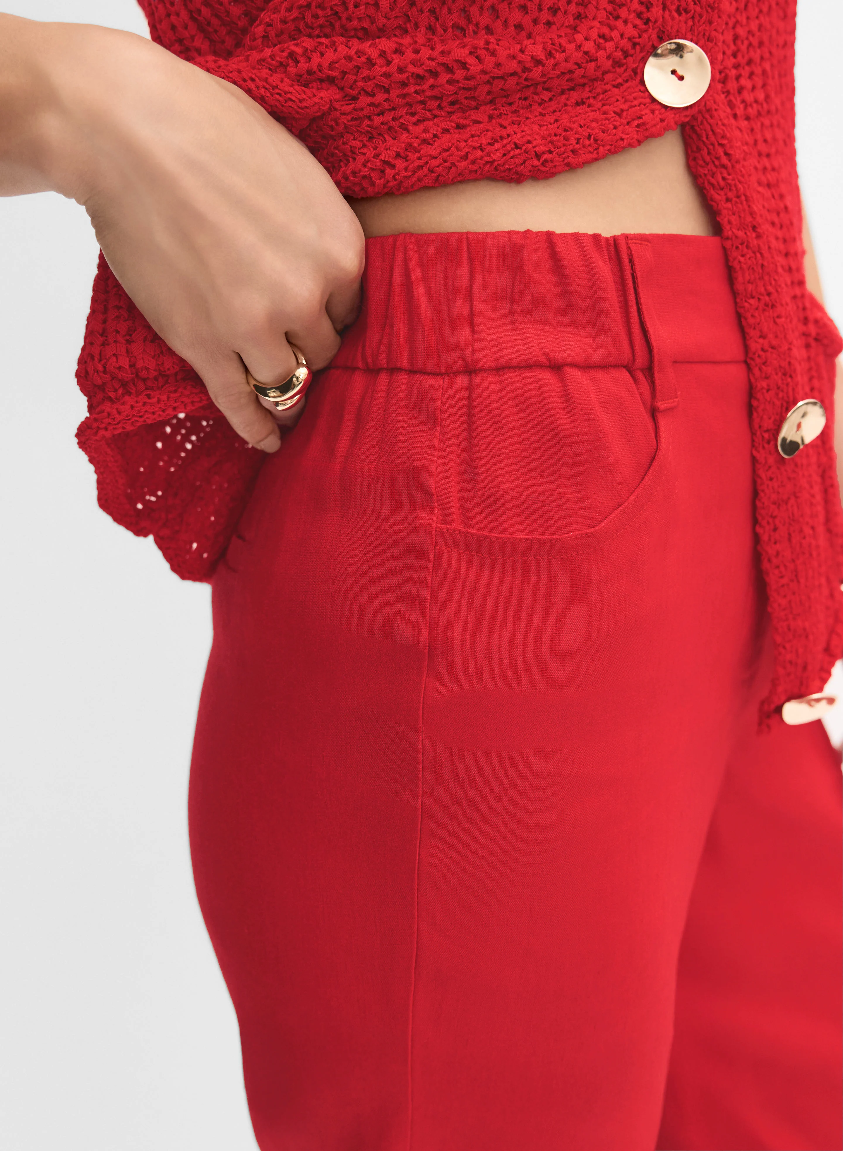 Linen-Blend Capris - Image 4