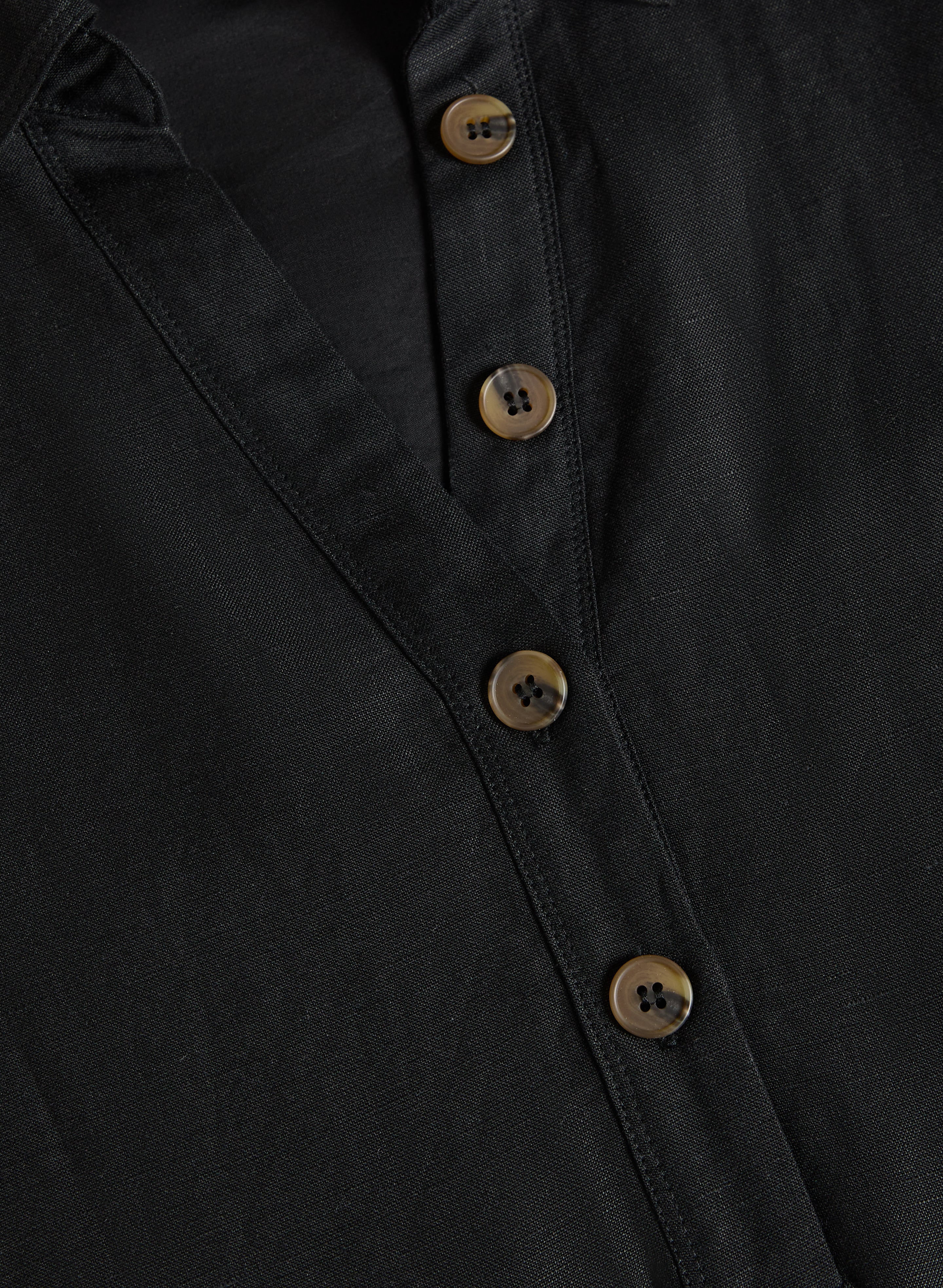 Linen-Blend Shirt Dress - Image 6