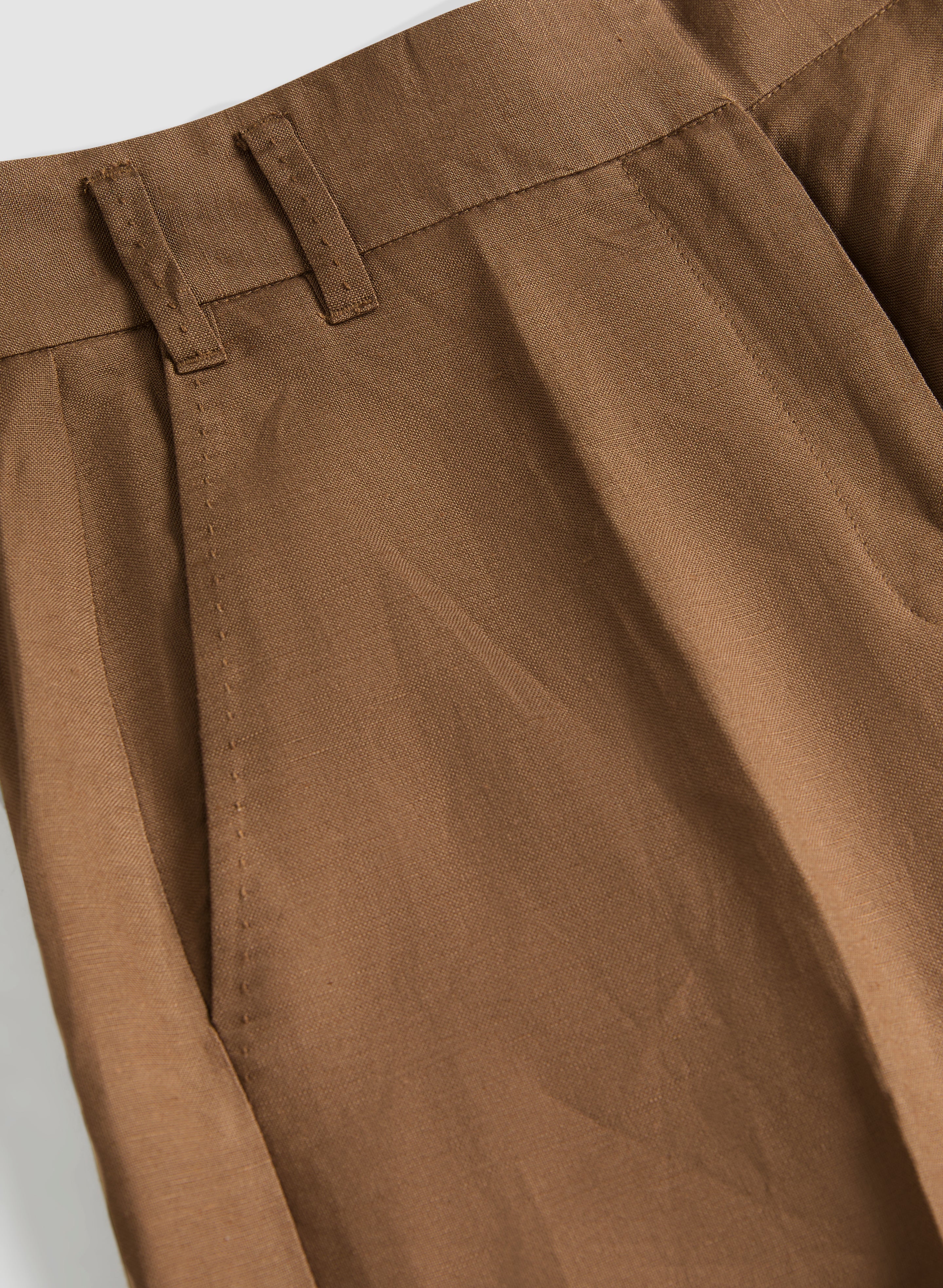 Linen-Blend Wide Leg Pants - Image 7