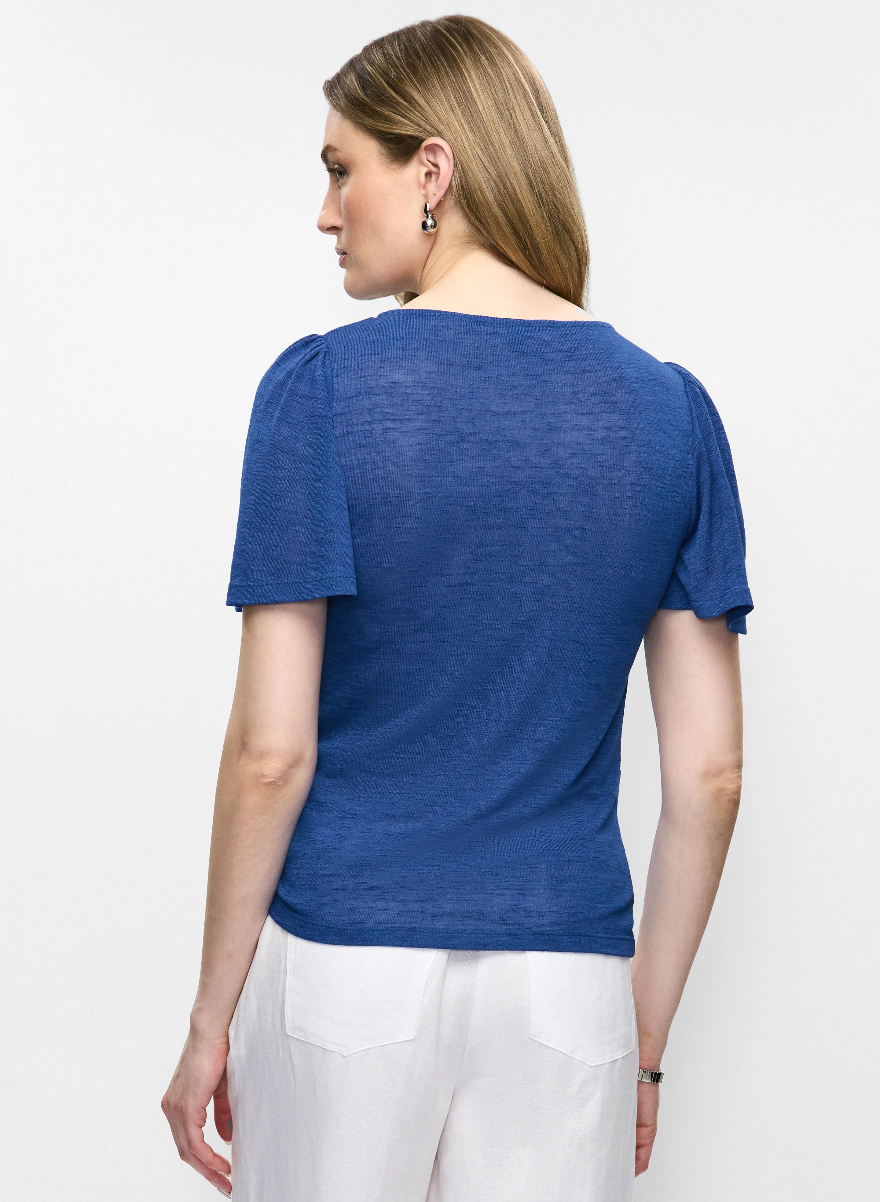 Short Flare Sleeve Top - Image 4