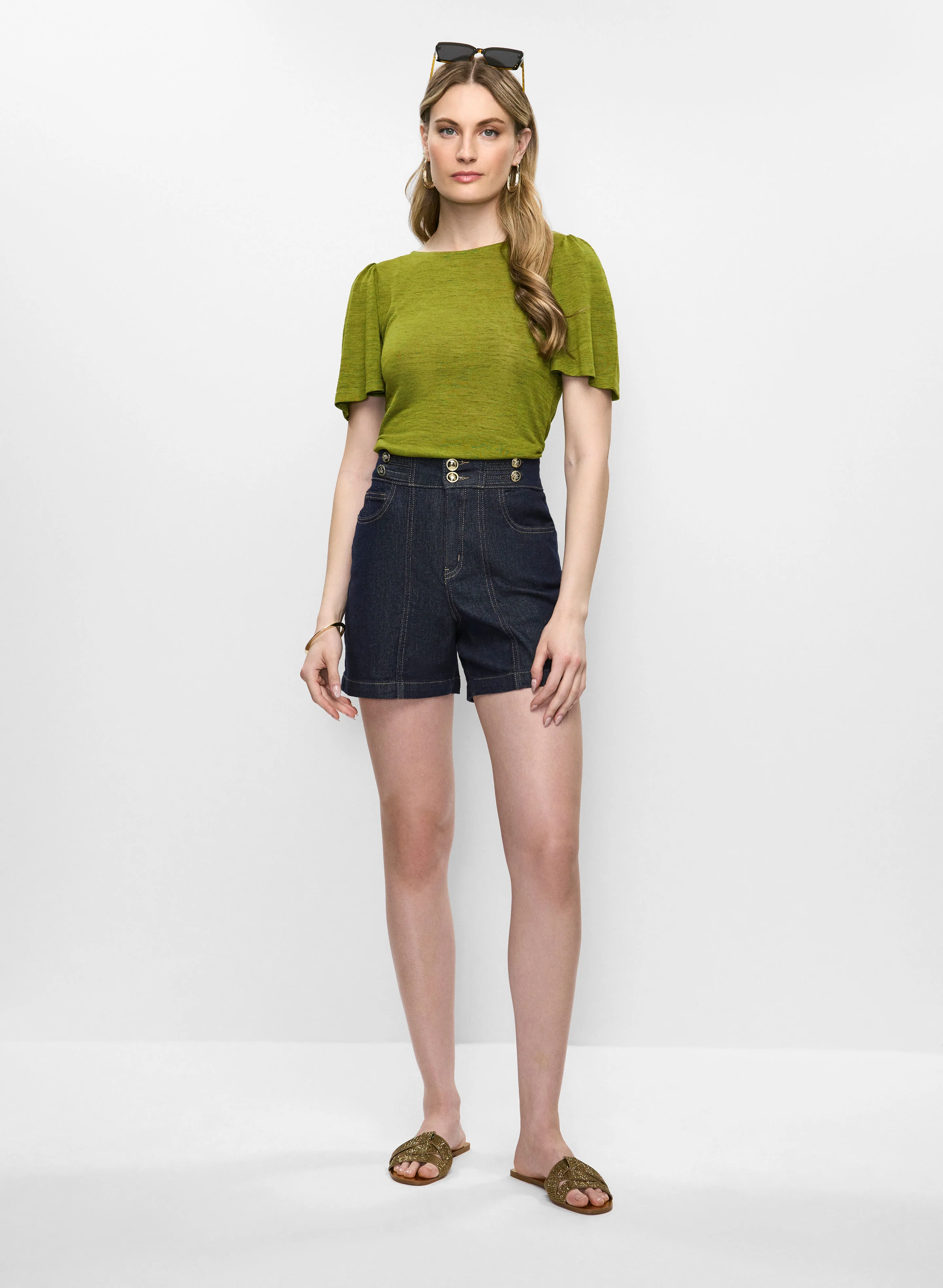 Short Flare Sleeve Top - Image 3