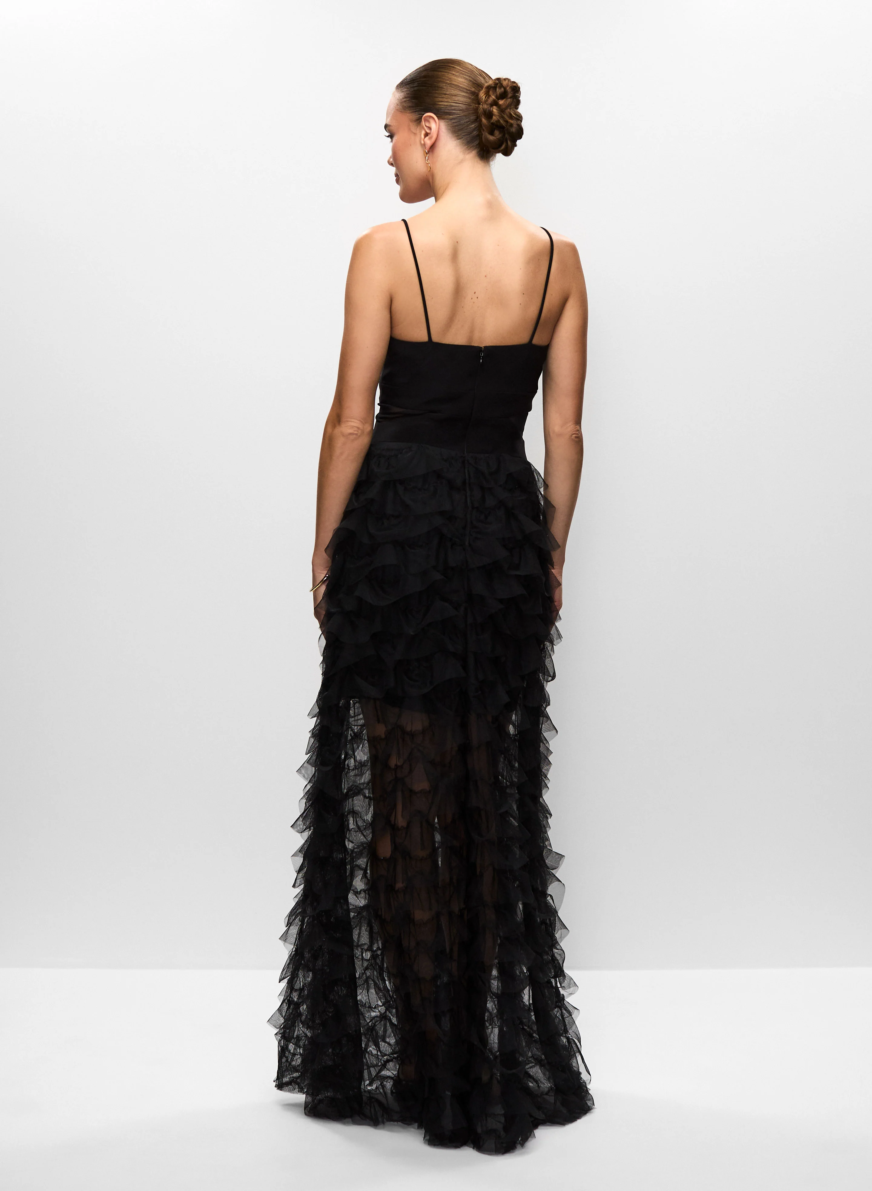 BA Nites - Tiered Mesh Gown - Image 2