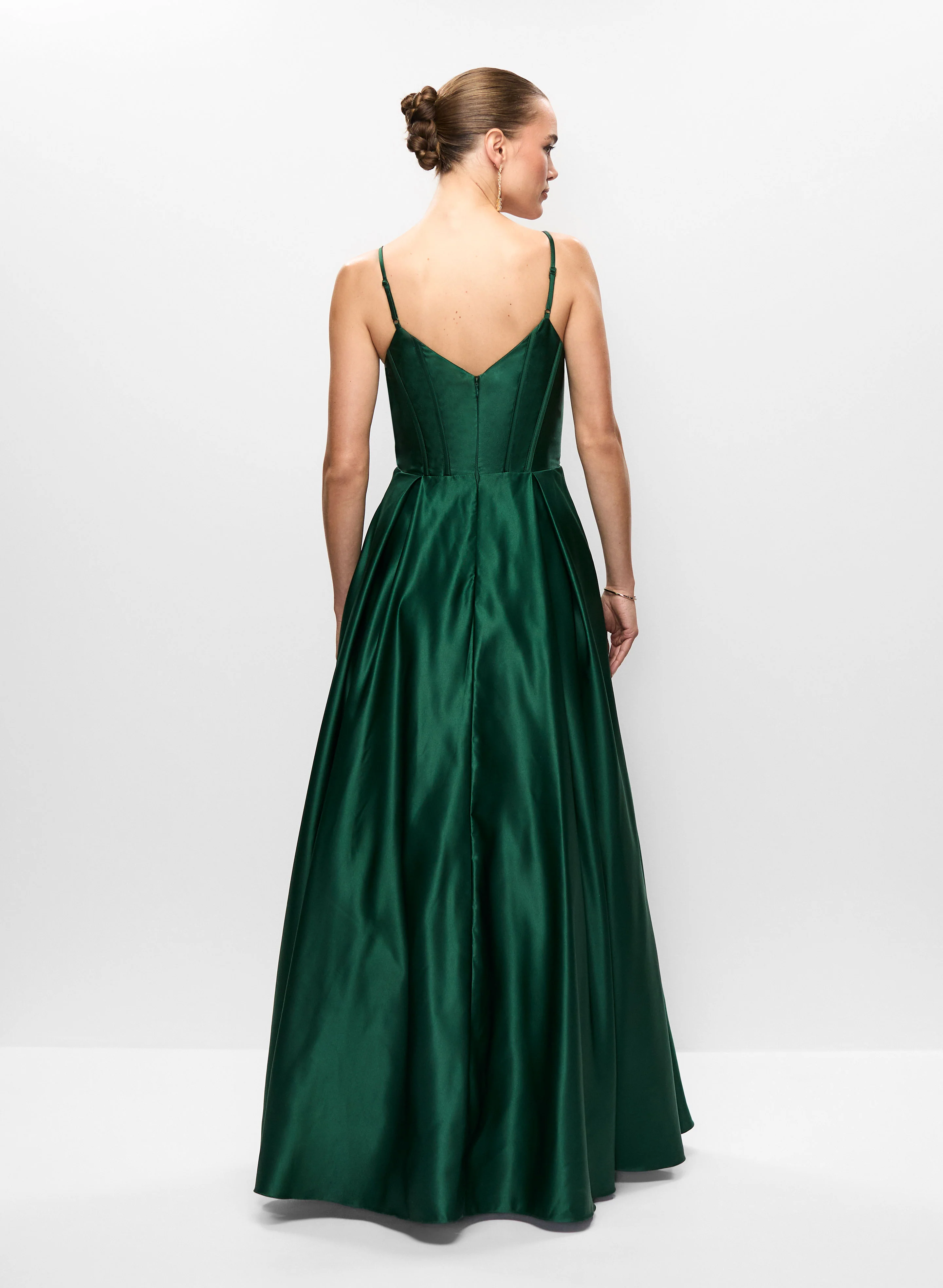 Corset Style Satin Gown - Image 4