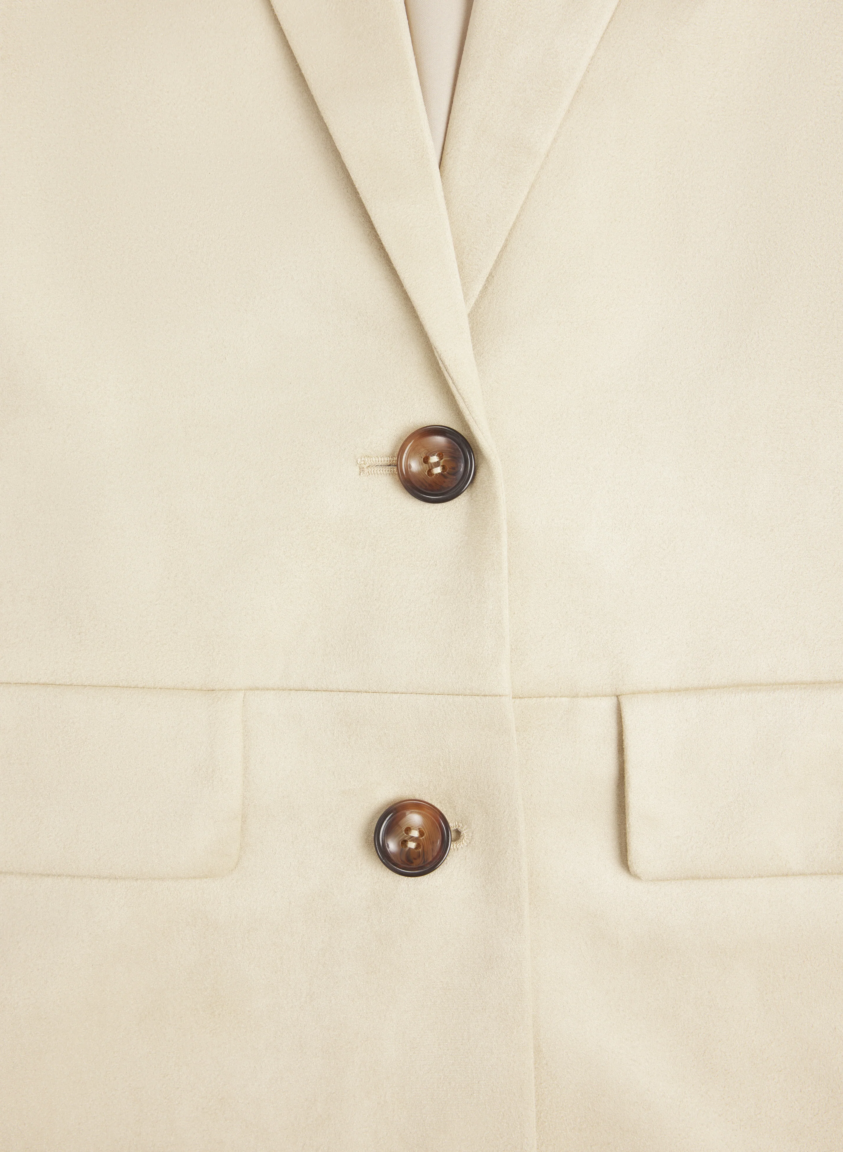 Long Faux-Suede Blazer - Image 8