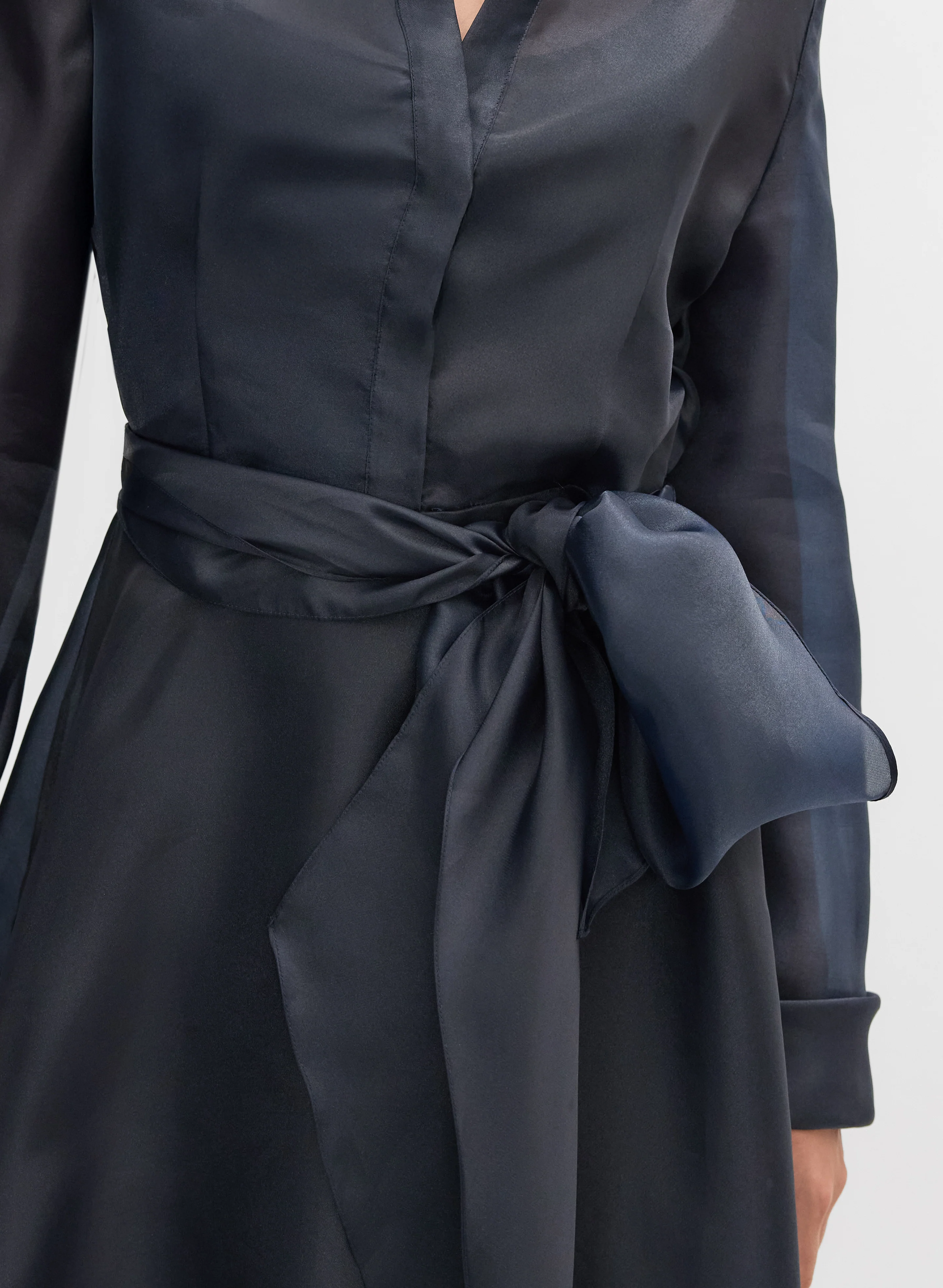 Long Sleeve Organza Dress - Image 3