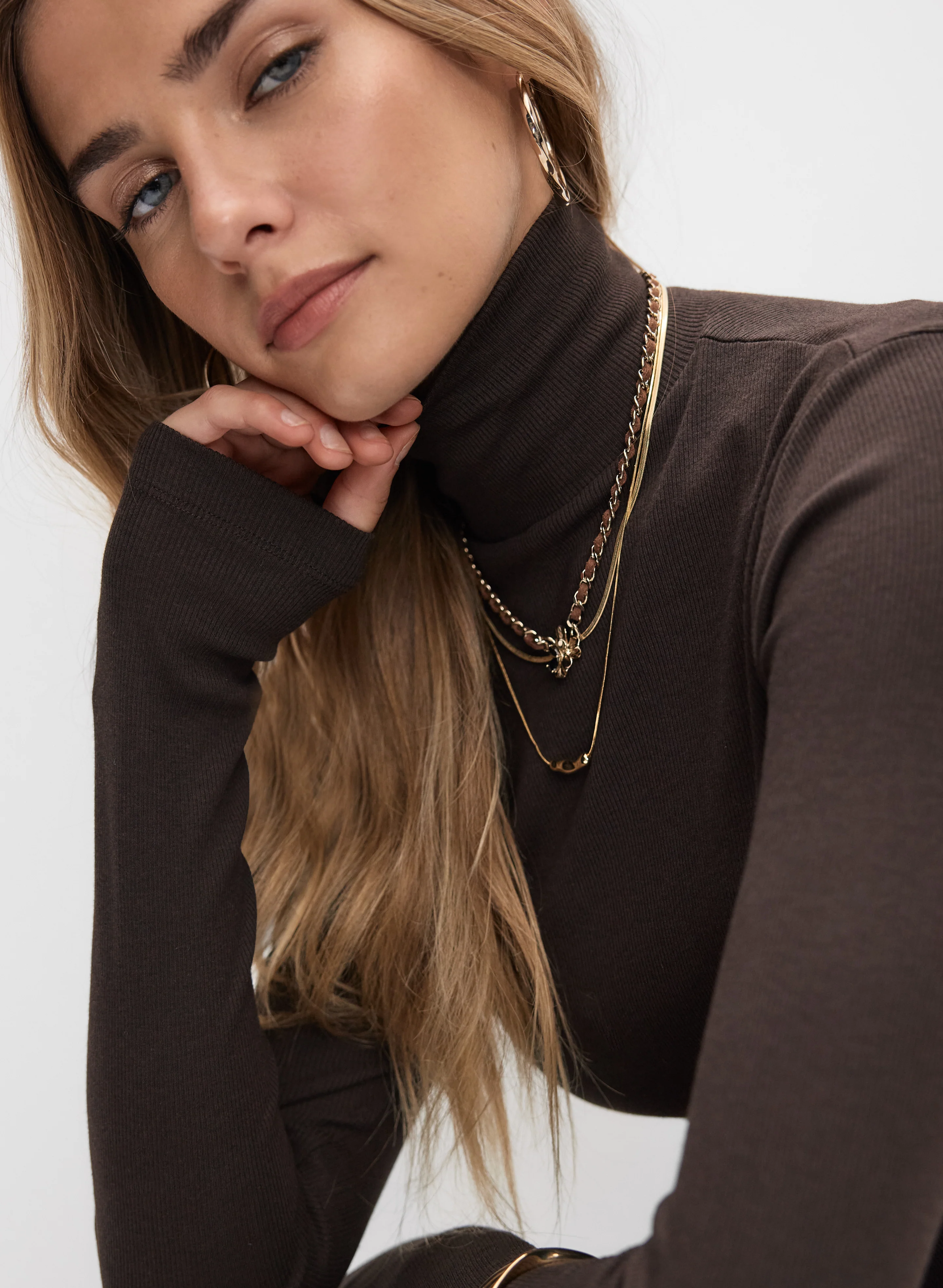 Long Sleeve Turtleneck Top - Image 2
