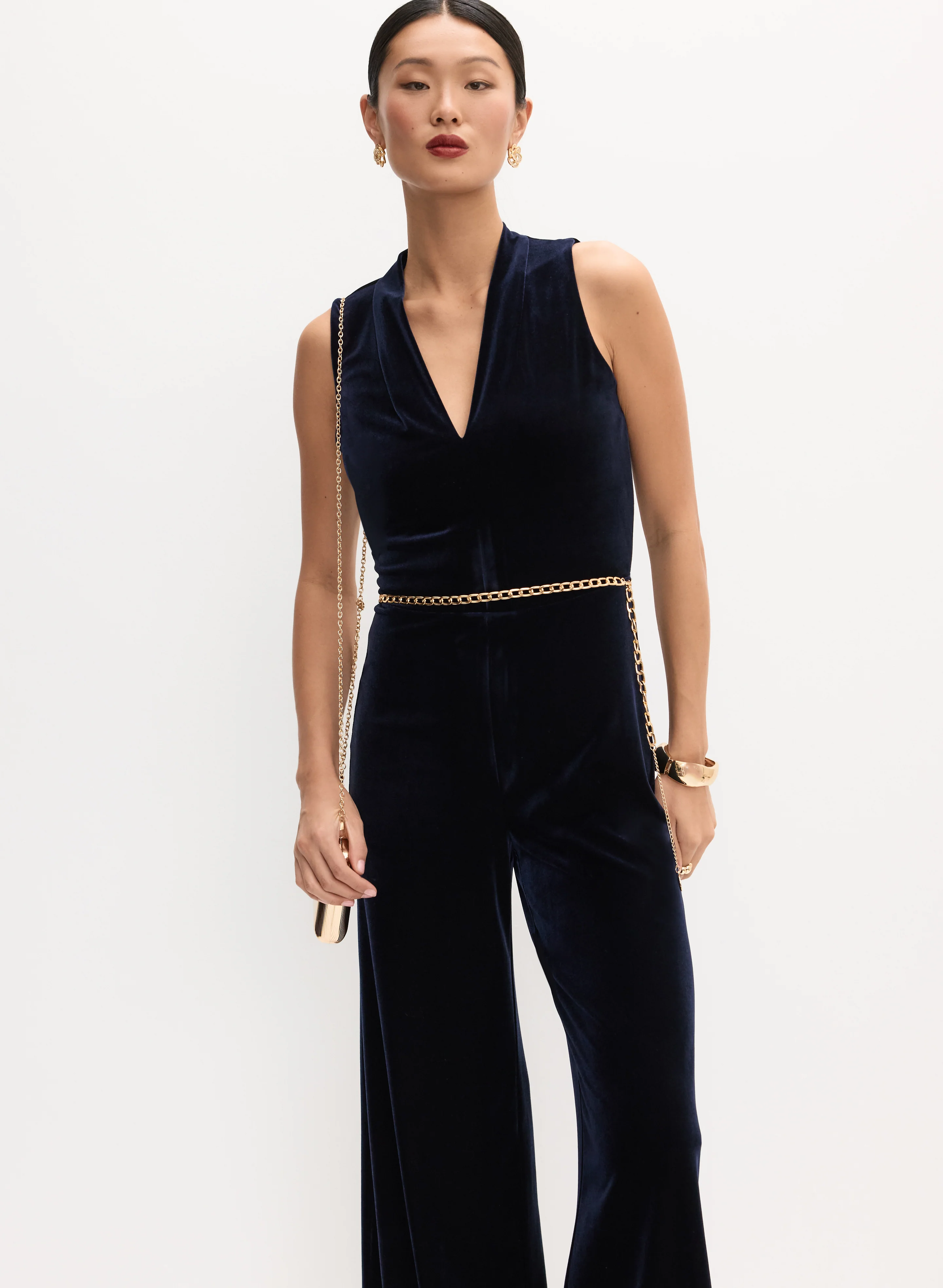 Long Velvet Jumpsuit - Image 7
