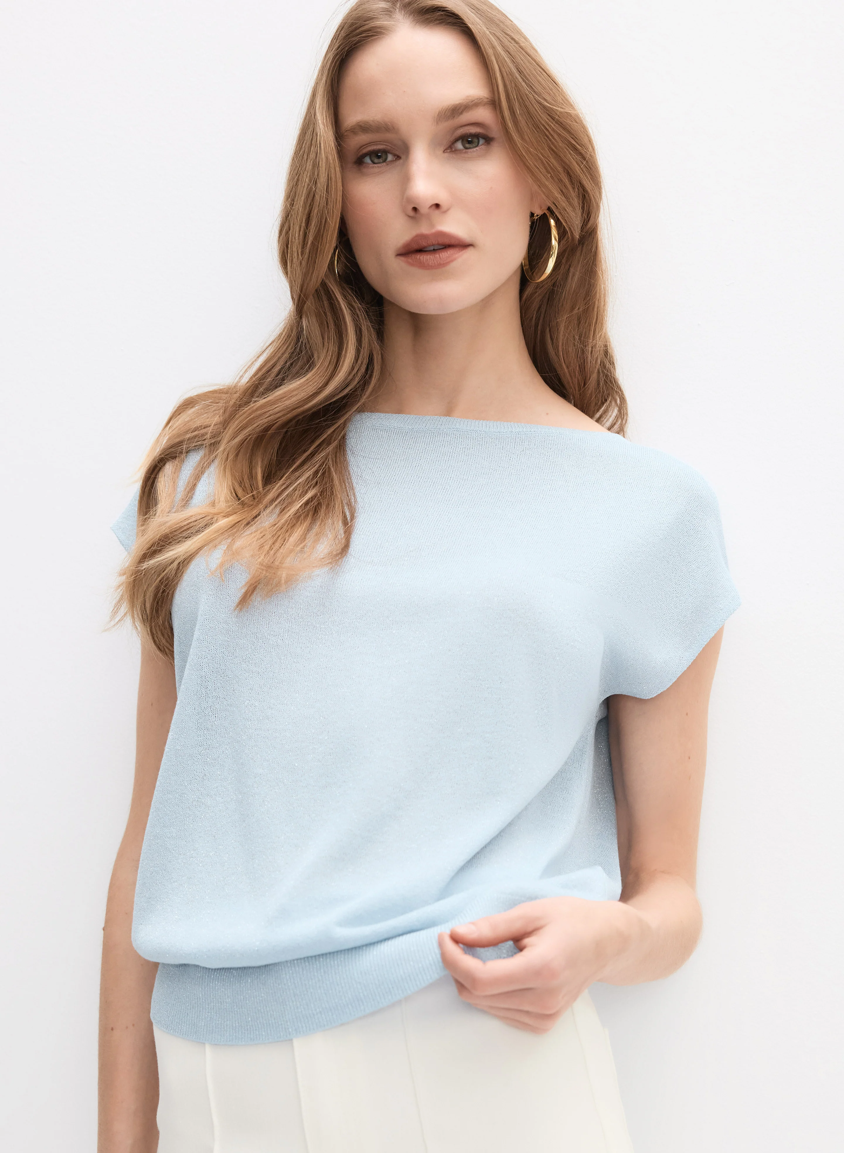 Lurex Knit Pullover