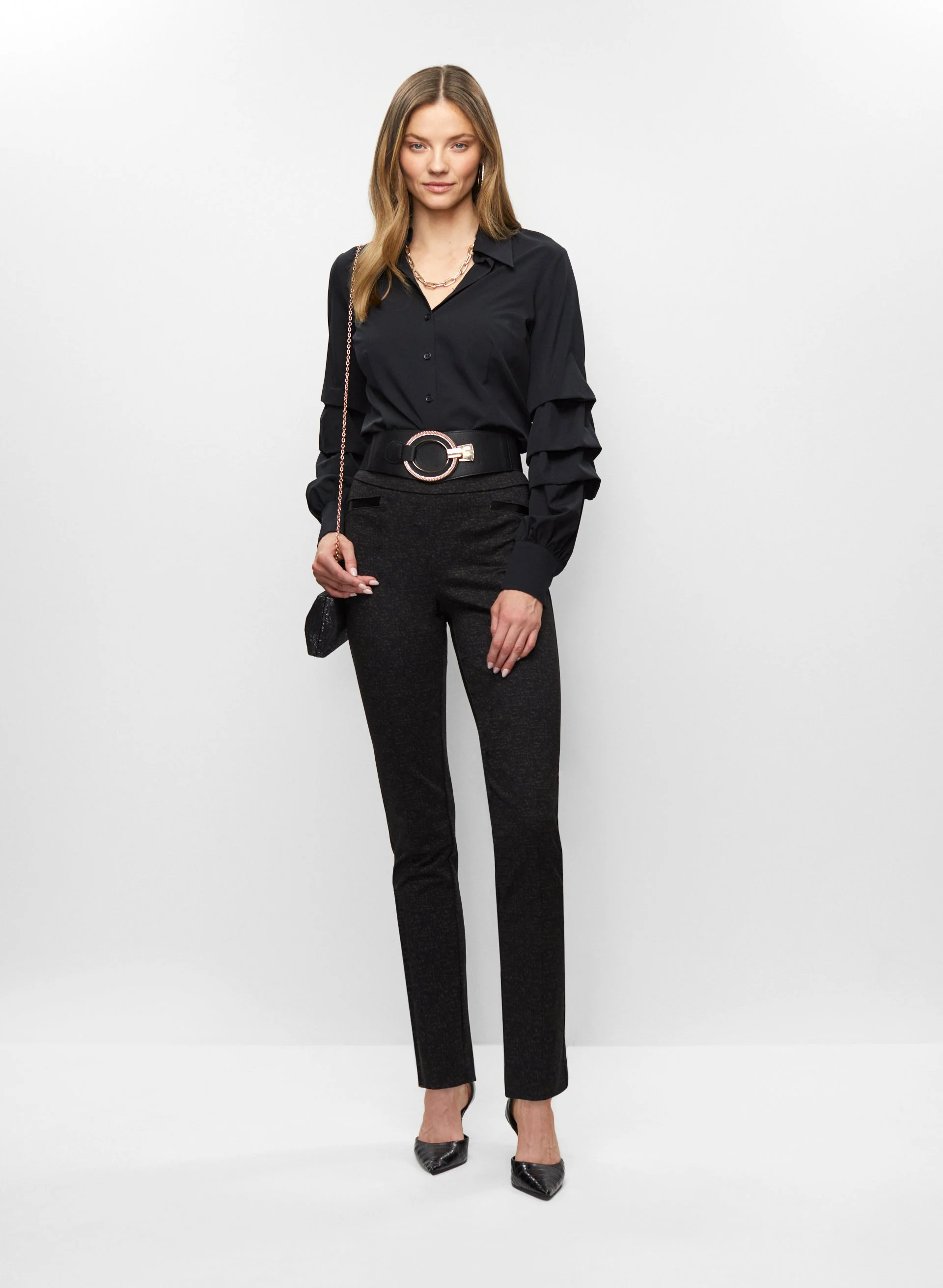 Madison Pull-On Abstract Print Pants - Image 3