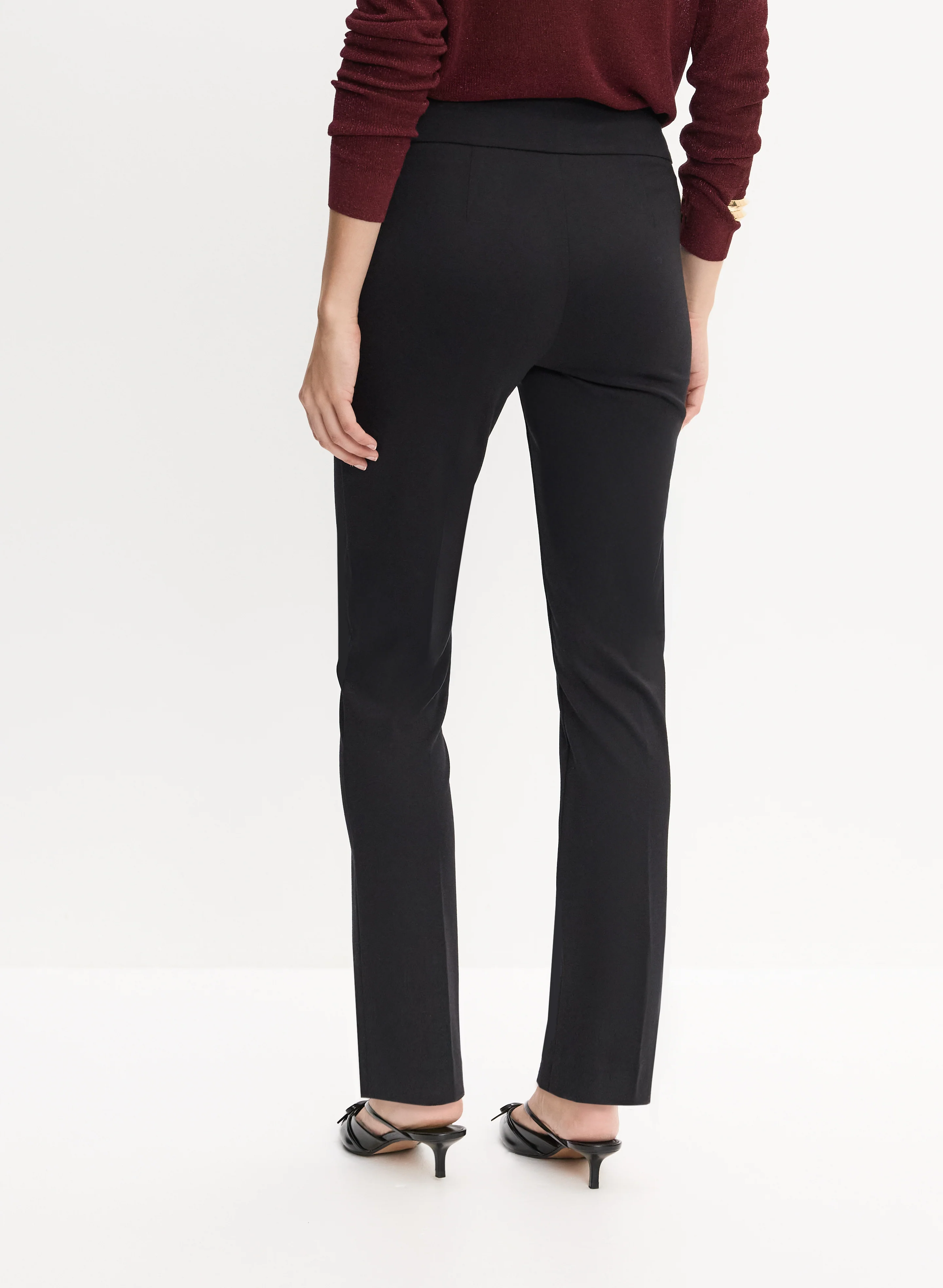 Madison Pull-On Straight-Leg Pants - Image 2