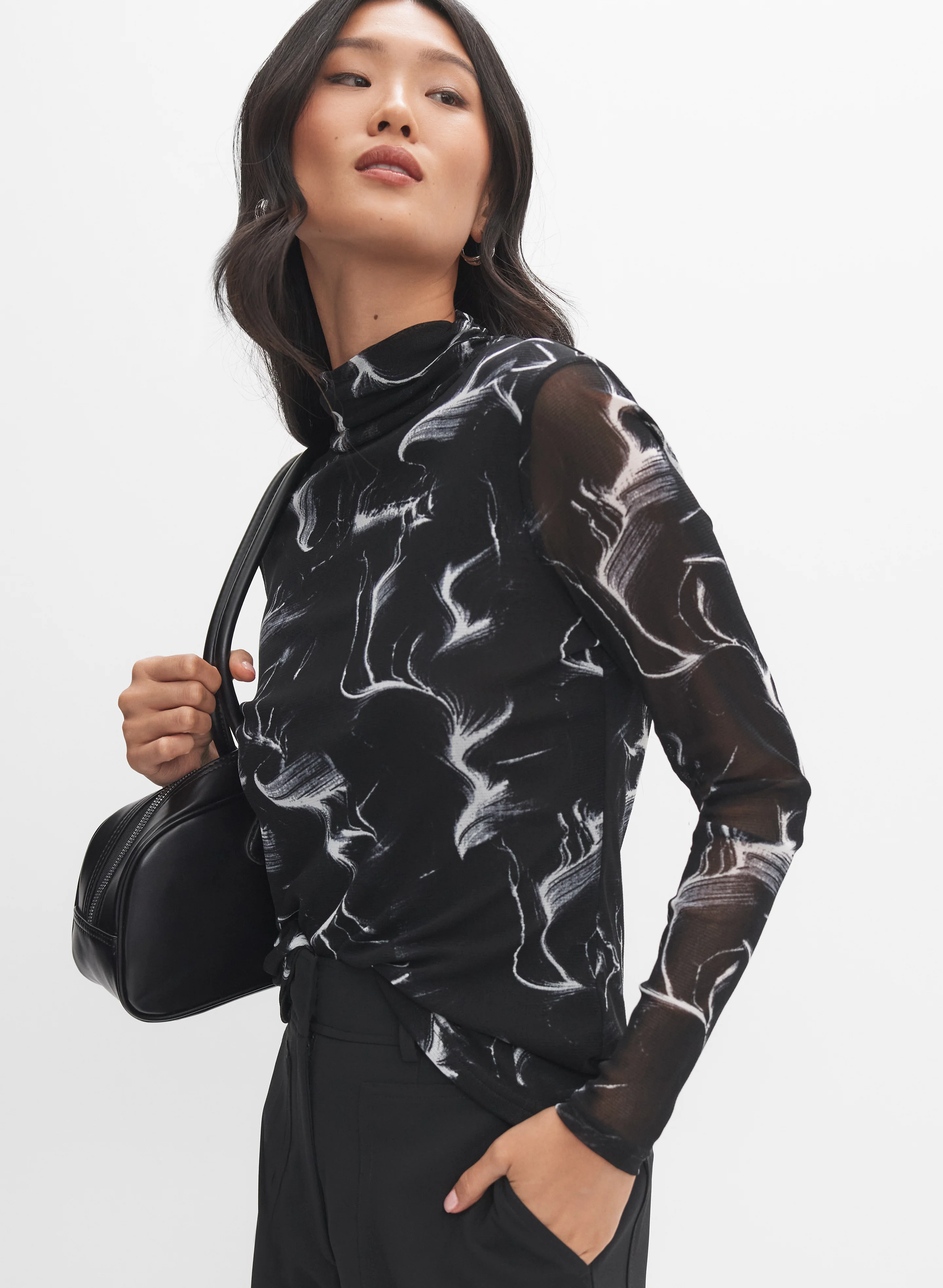 Marble Print Top