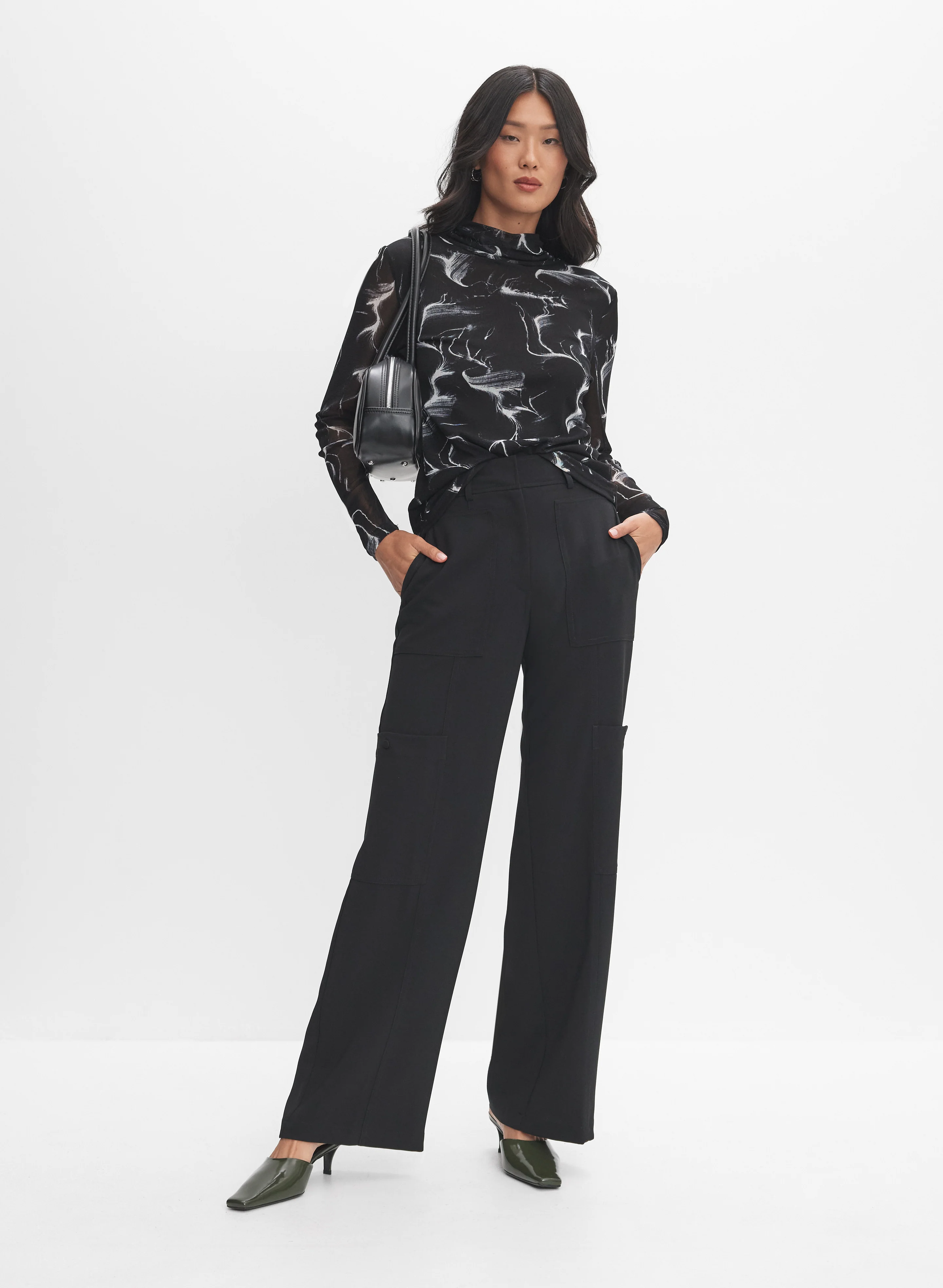 Marble Print Top - Image 3