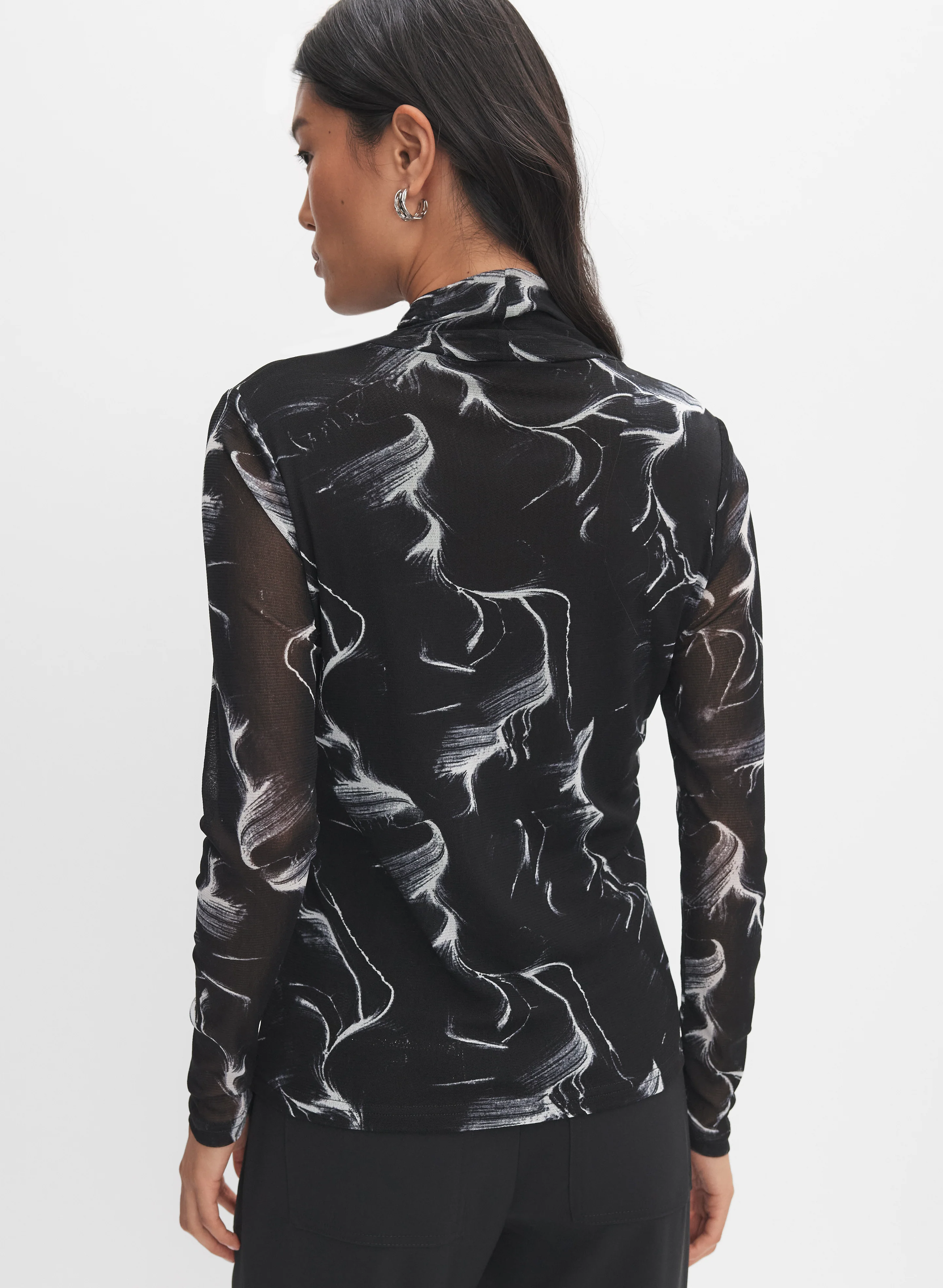 Marble Print Top - Image 5
