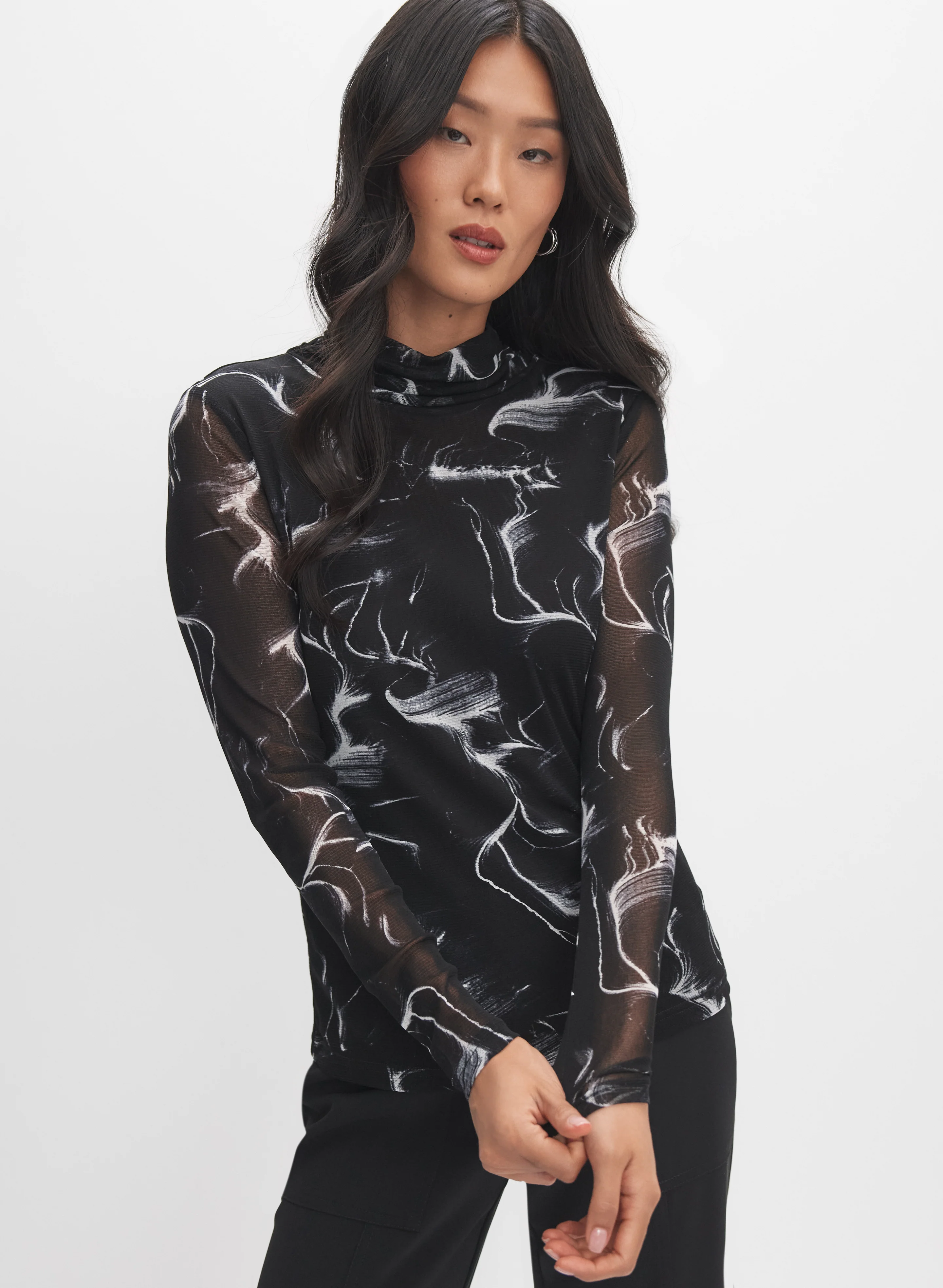 Marble Print Top - Image 8