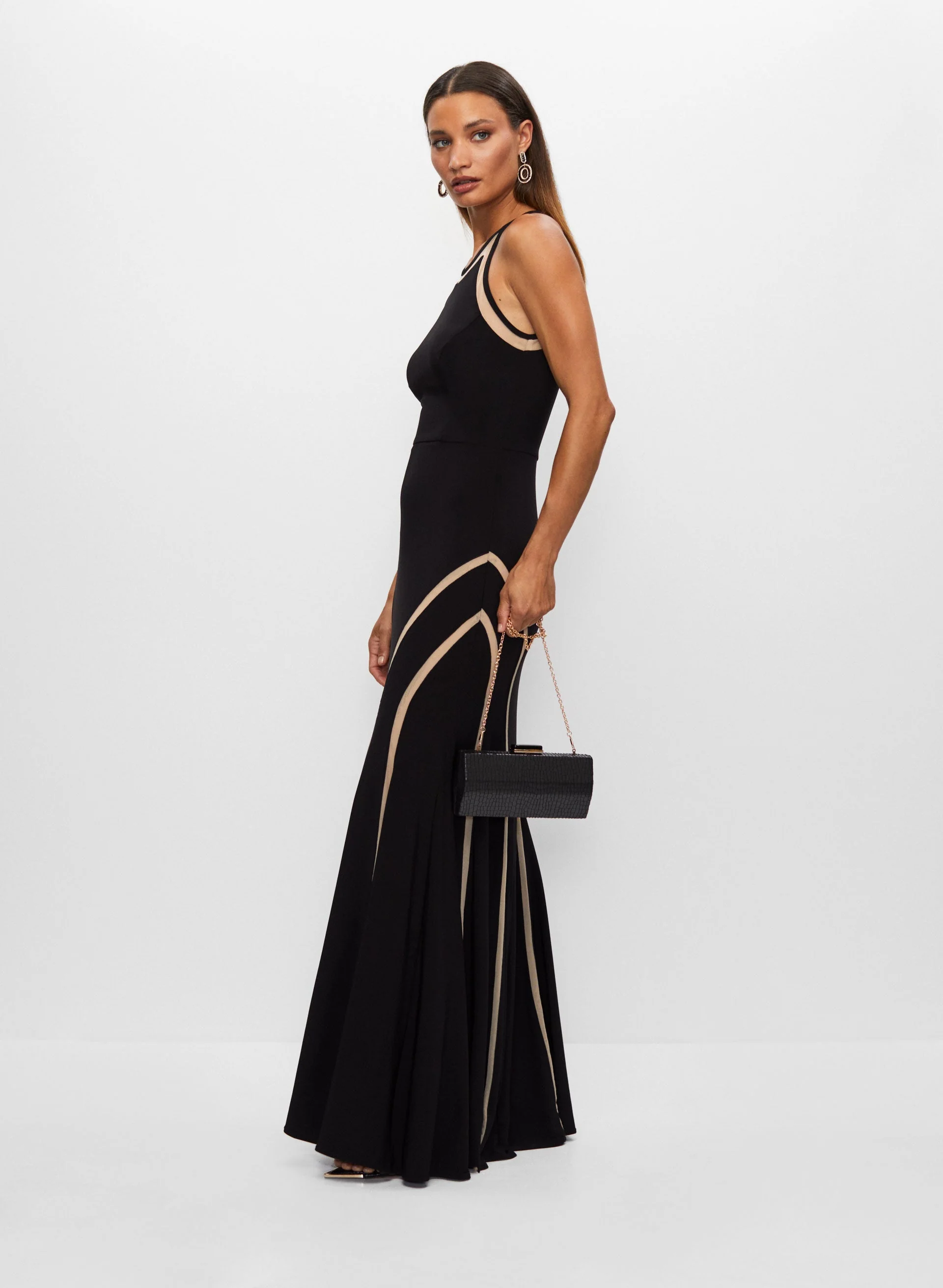 Mesh Illusion Dress - Image 3