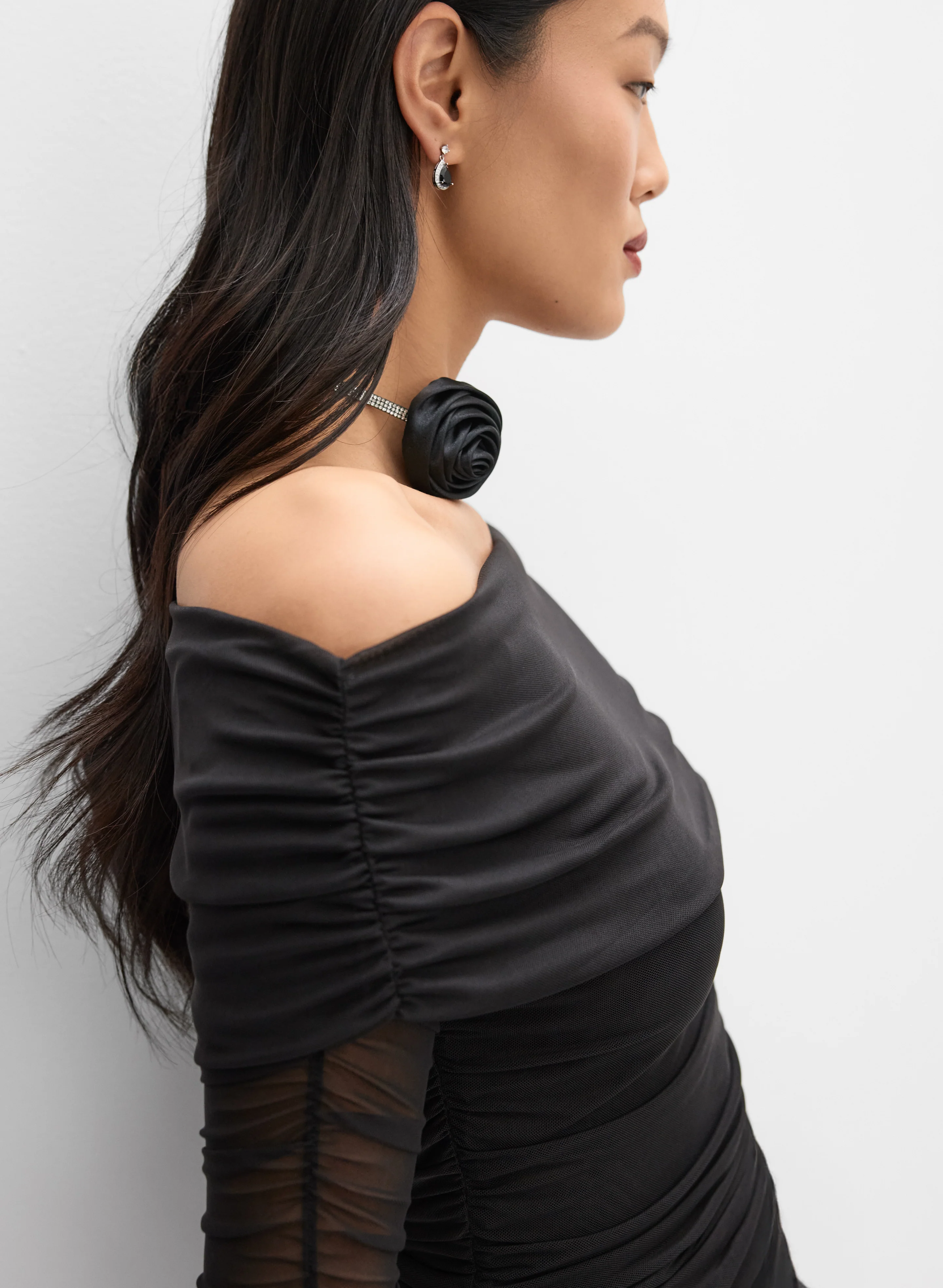 Mesh Off-Shoulder Top - Image 2