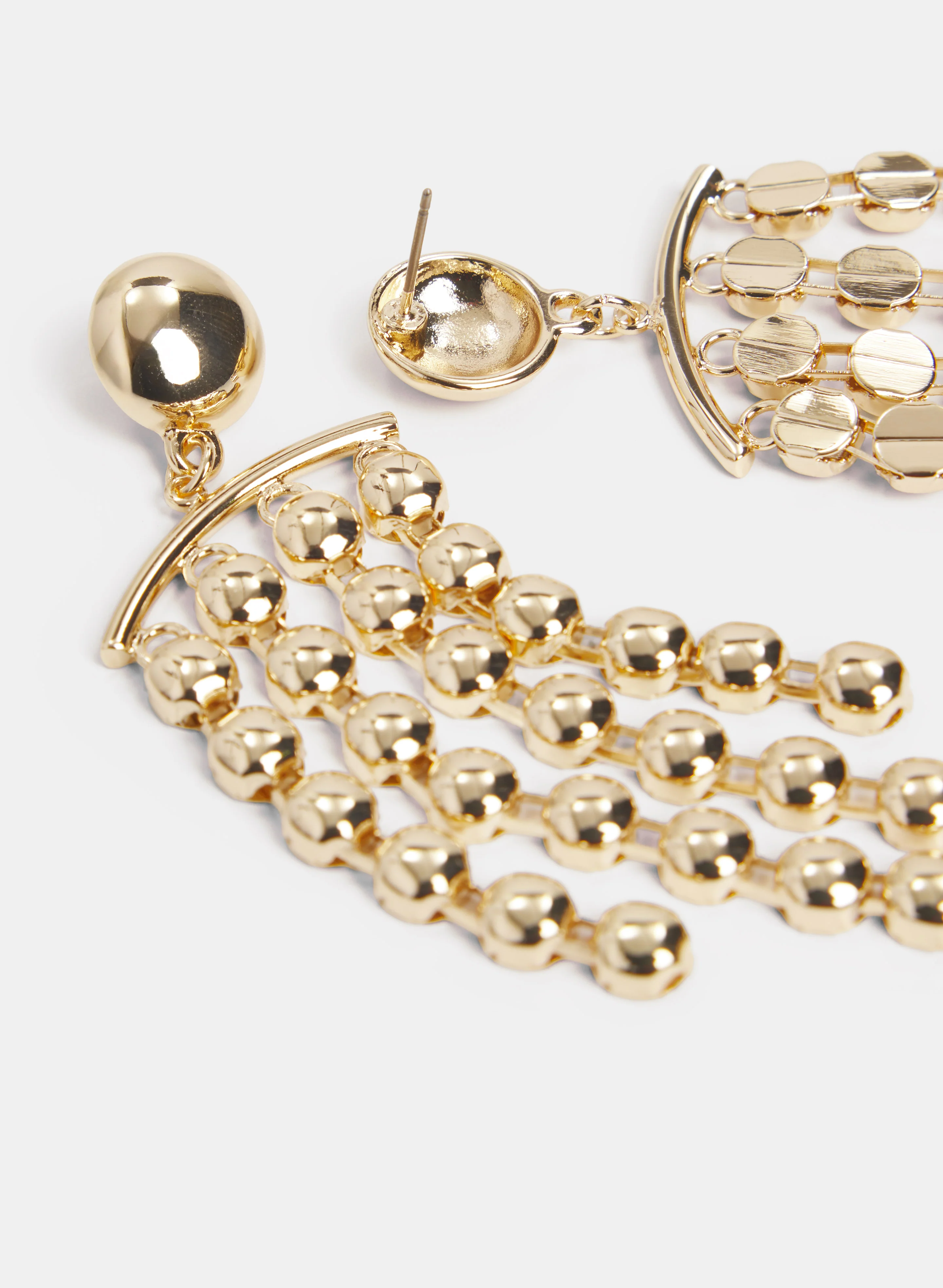 Metal Cascade Earrings - Image 2