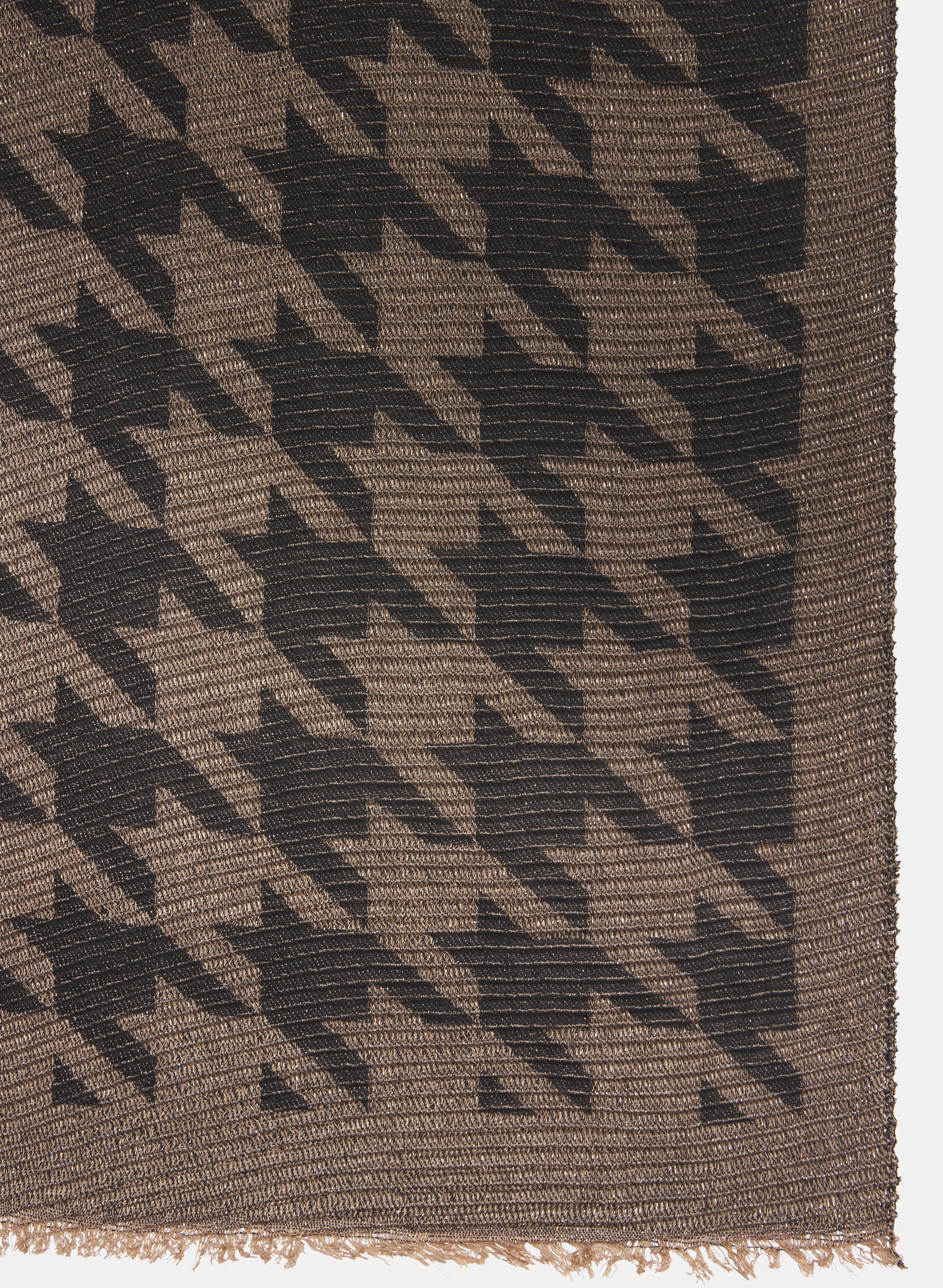 Metallic Houndstooth Scarf - Image 2