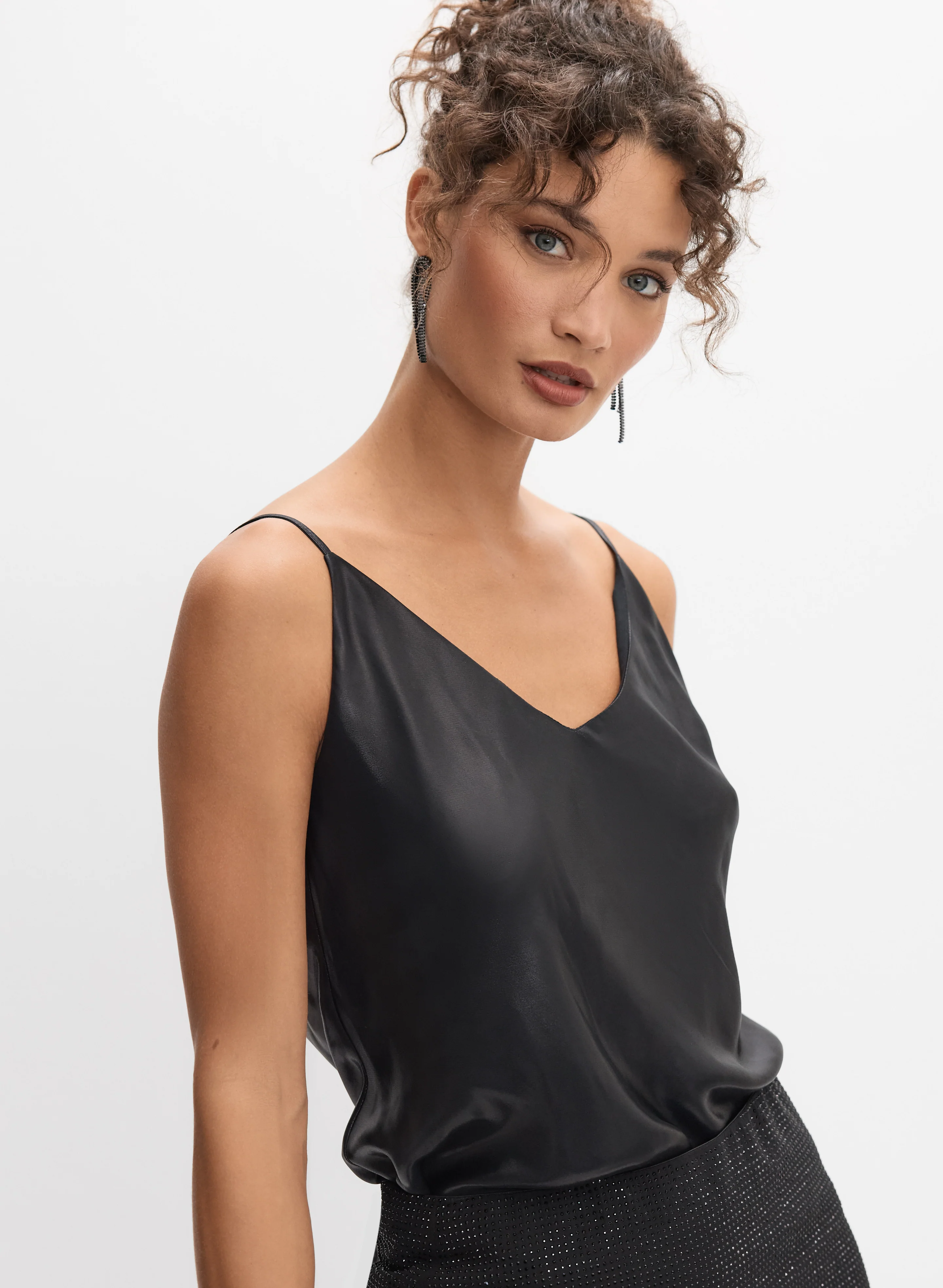 Metallic Lamé Tank Top