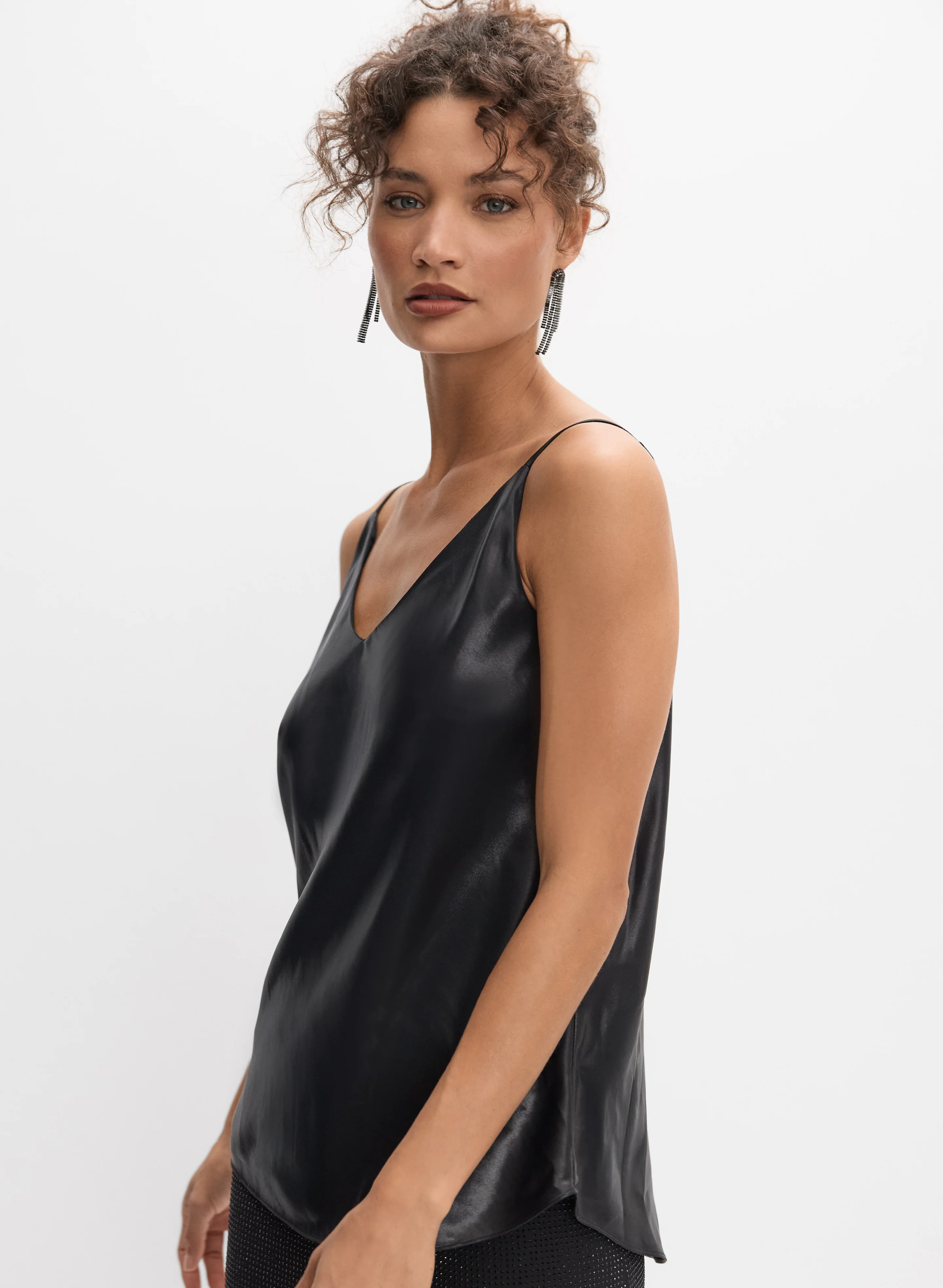 Metallic Lamé Tank Top - Image 3