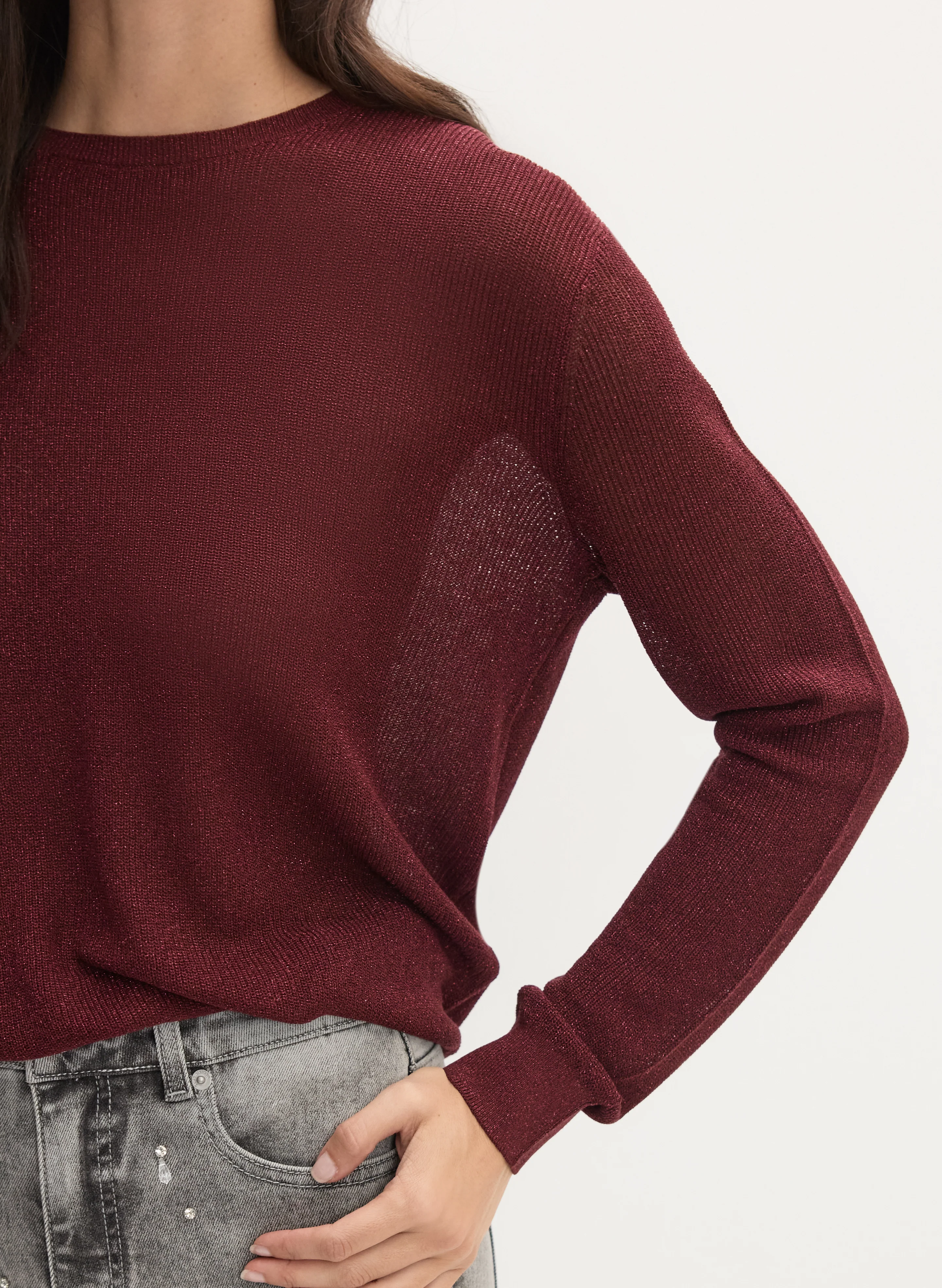 Metallic Lurex Sweater - Image 2
