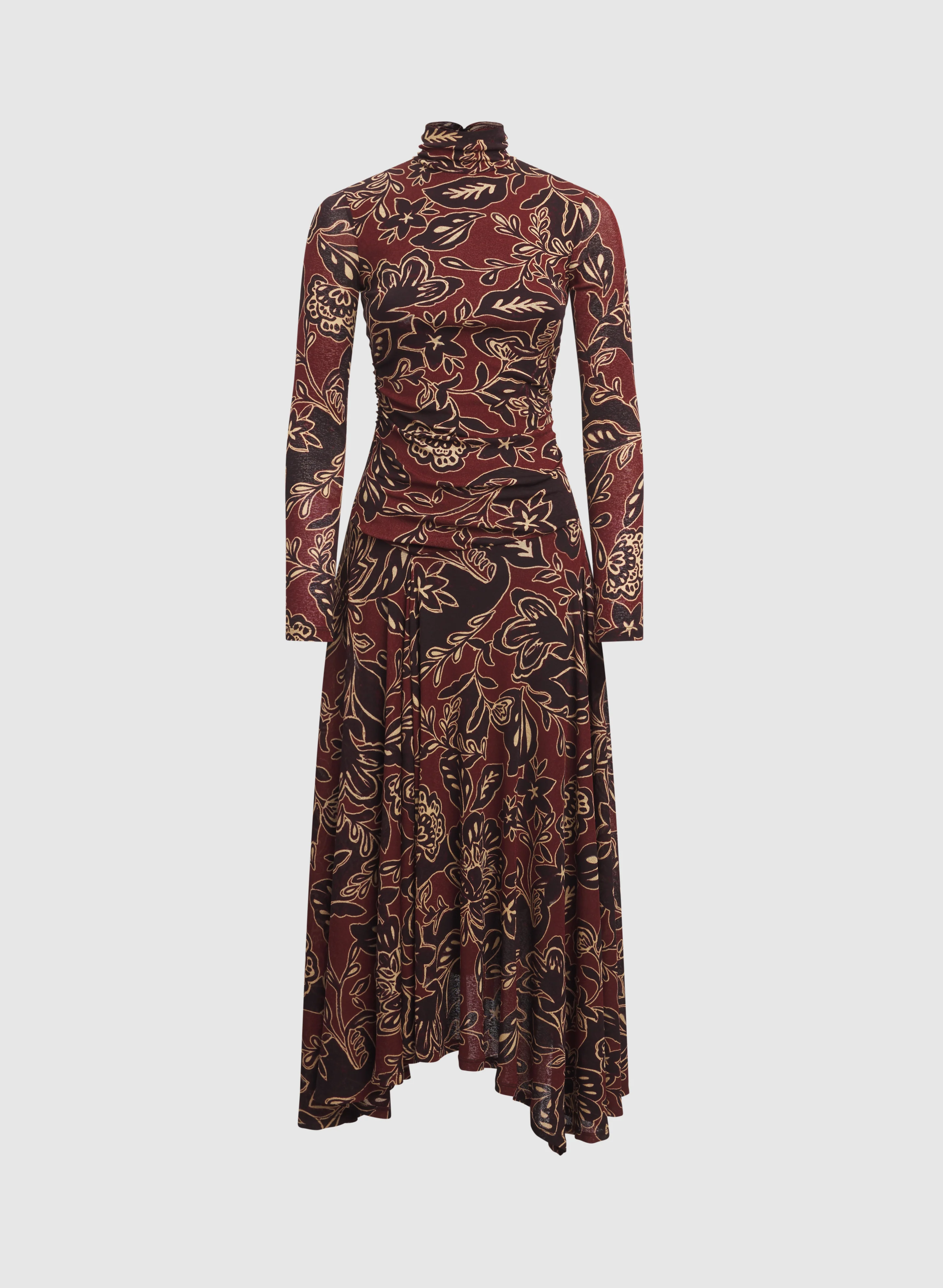Mixed Floral Print Dress - Image 5