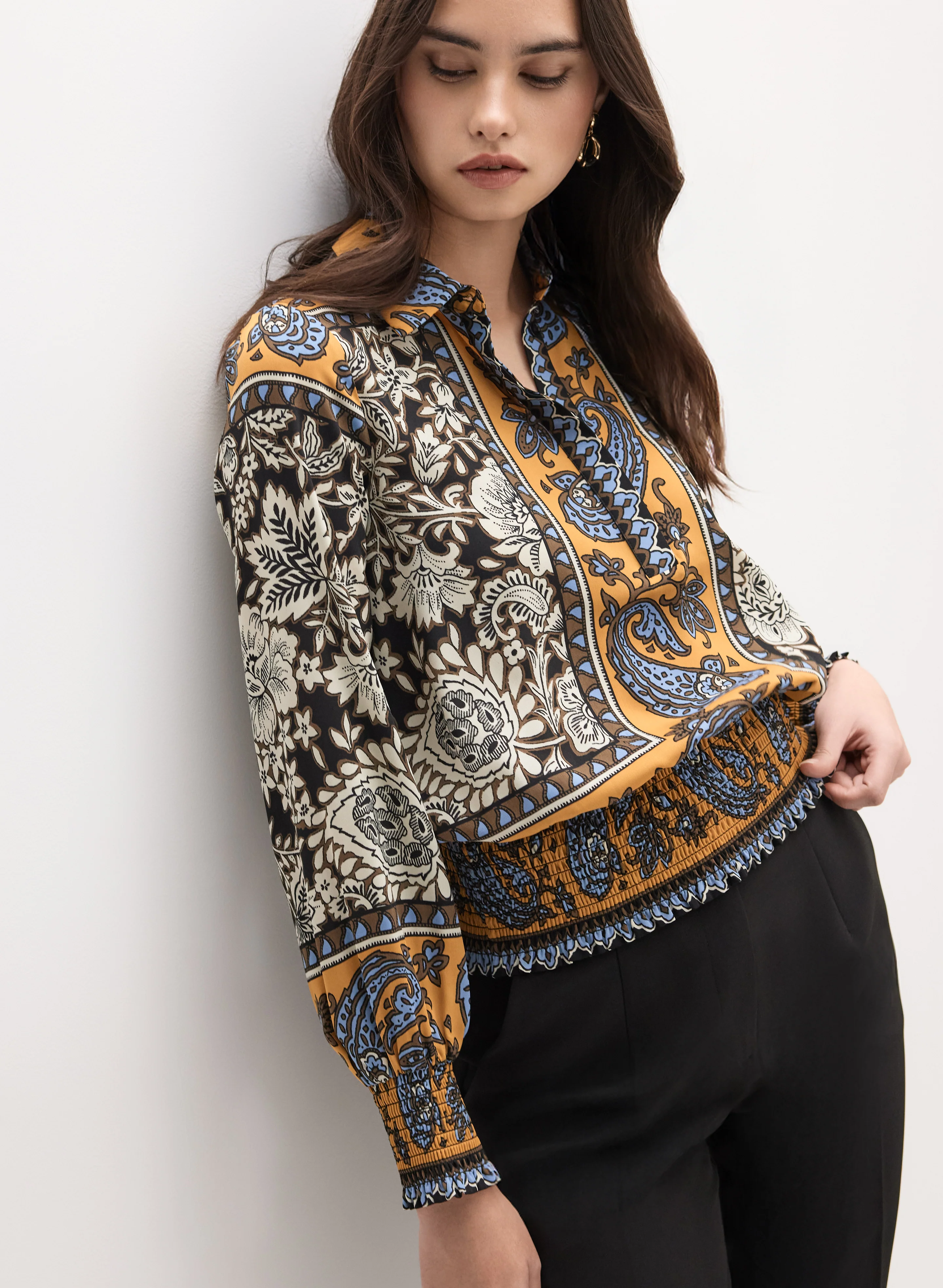 Mixed Paisley Blouse - Image 5